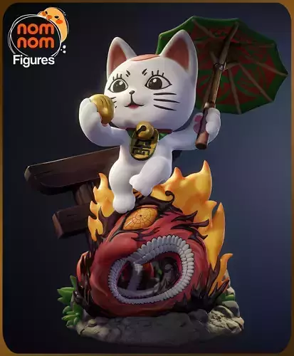Chibi Turbo Granny Cat - Dandadan 3D print model