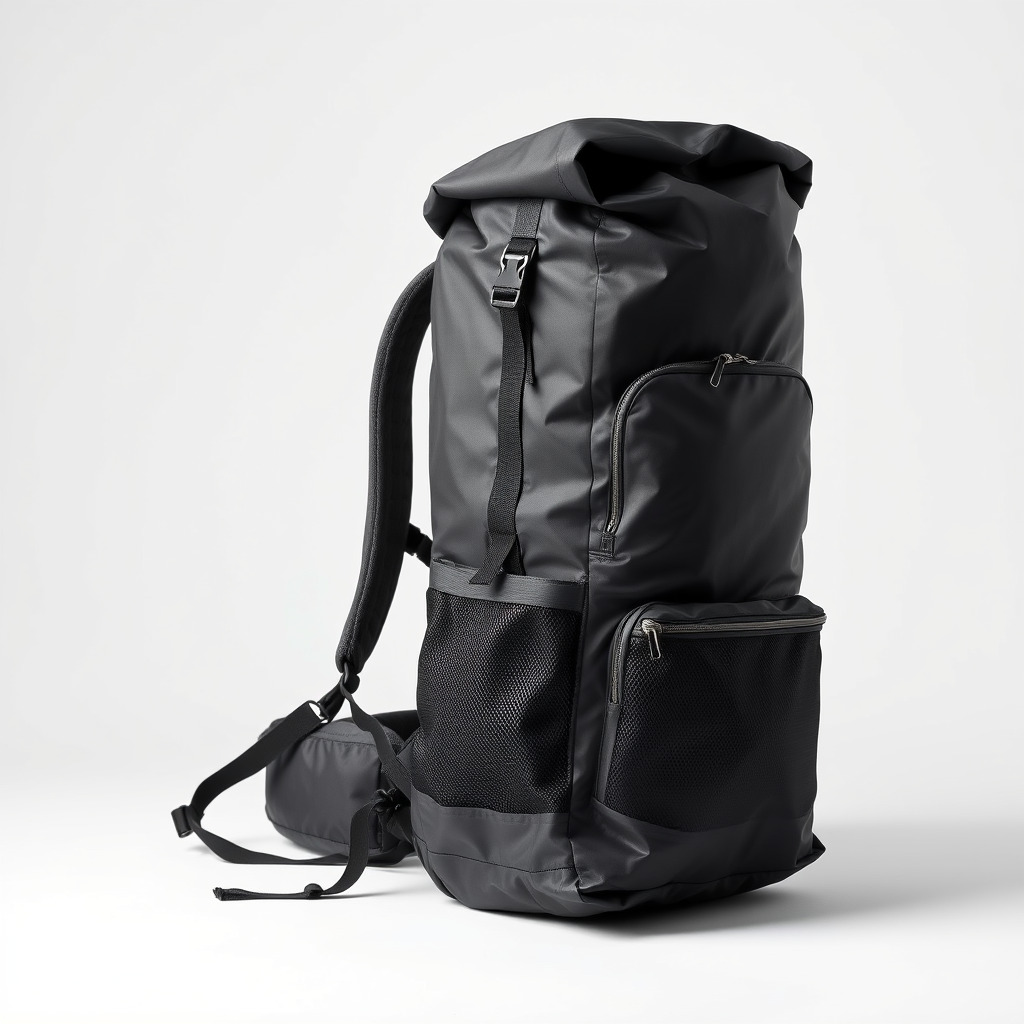 Waterproof Hiking Backpack model pack Low-poly 3D model_4