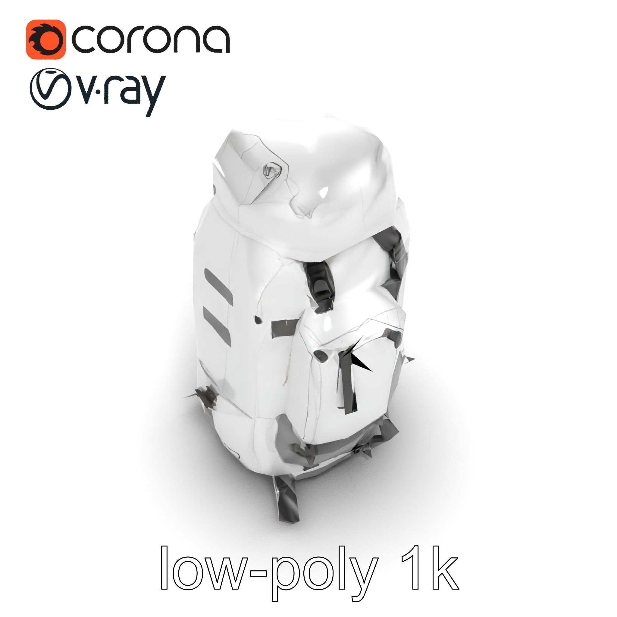 Expedition Backpack Adventure model pack Low-poly 3D model_12