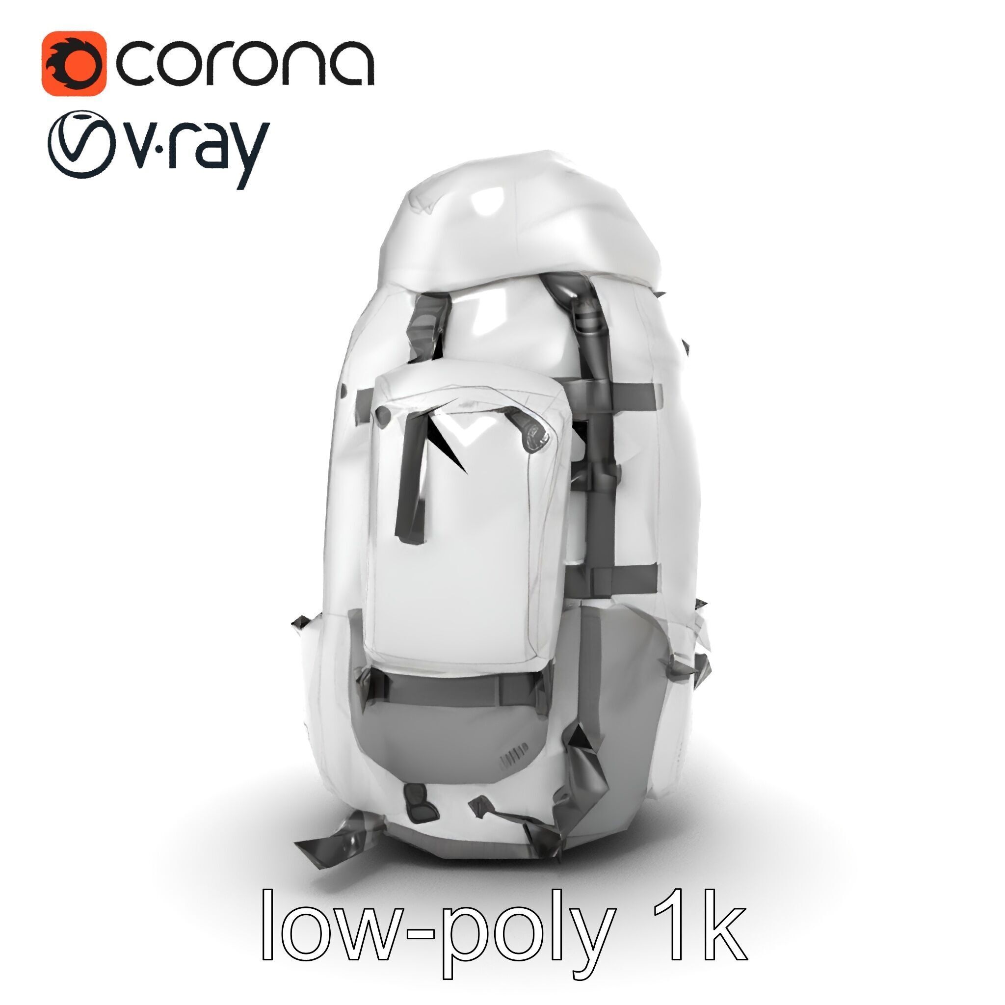 Expedition Backpack Adventure model pack Low-poly 3D model_18