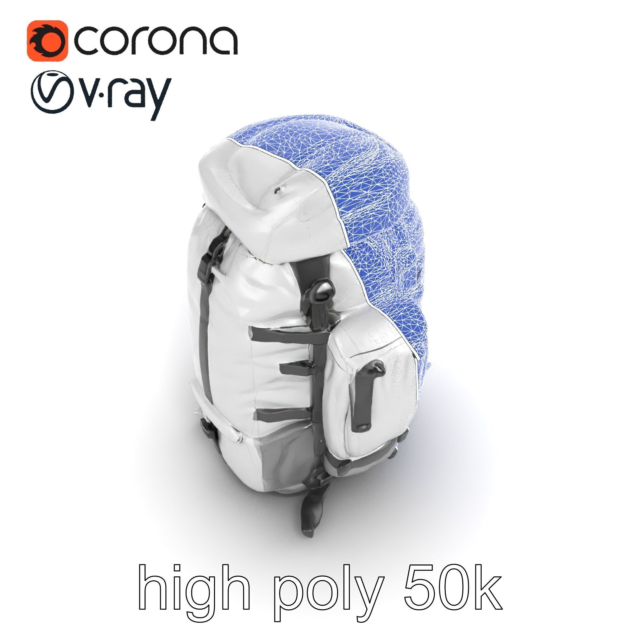 Expedition Backpack Adventure model pack Low-poly 3D model_13