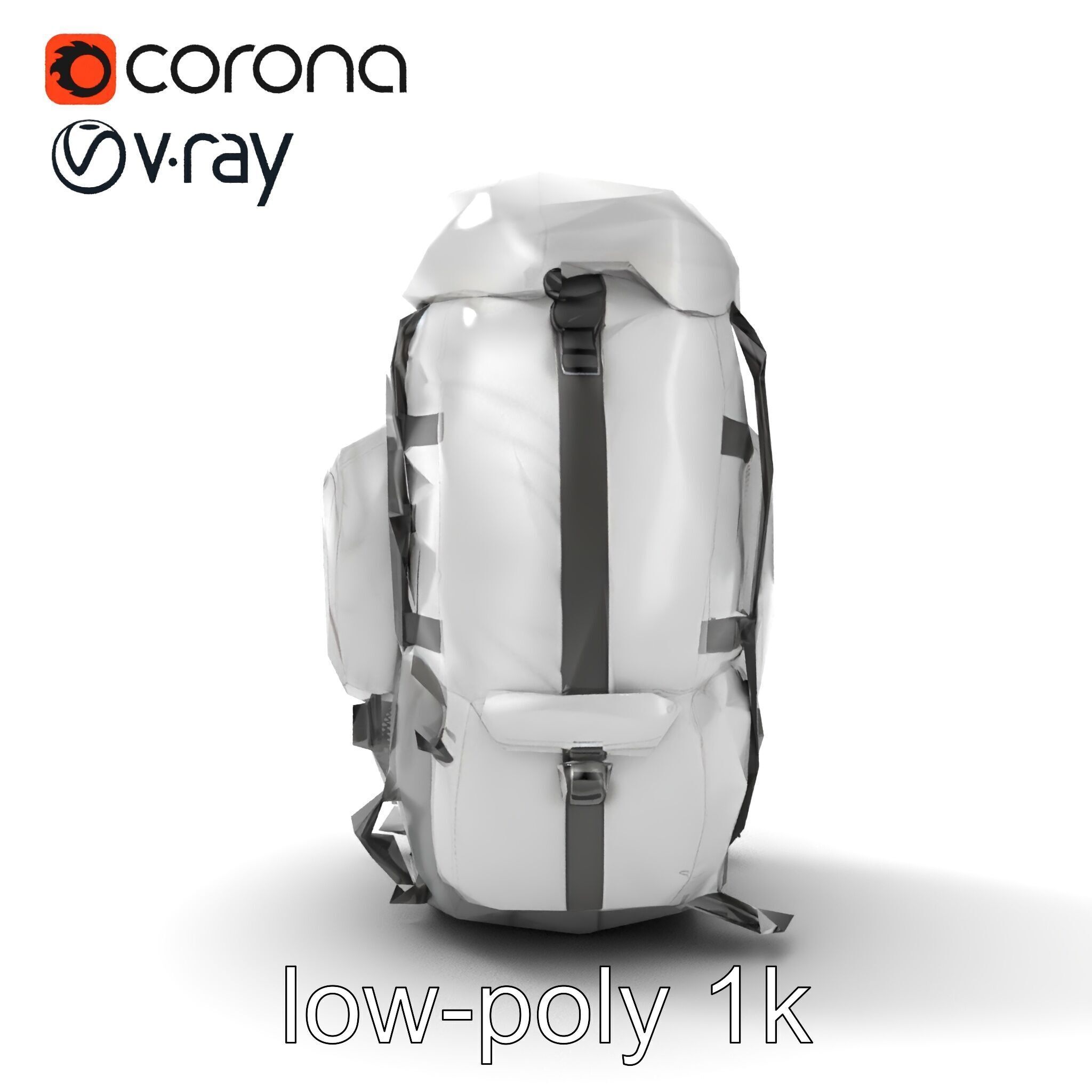 Expedition Backpack Adventure model pack Low-poly 3D model_11