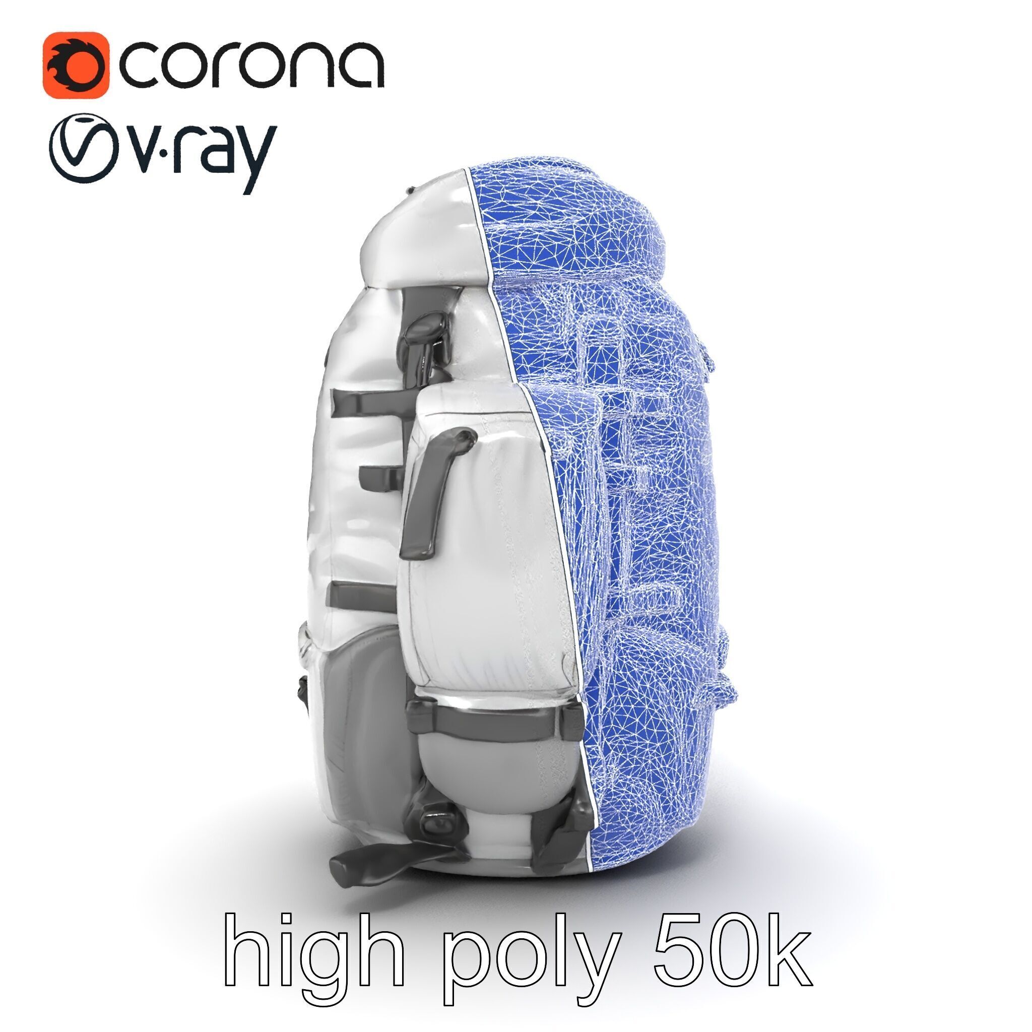 Expedition Backpack Adventure model pack Low-poly 3D model_30