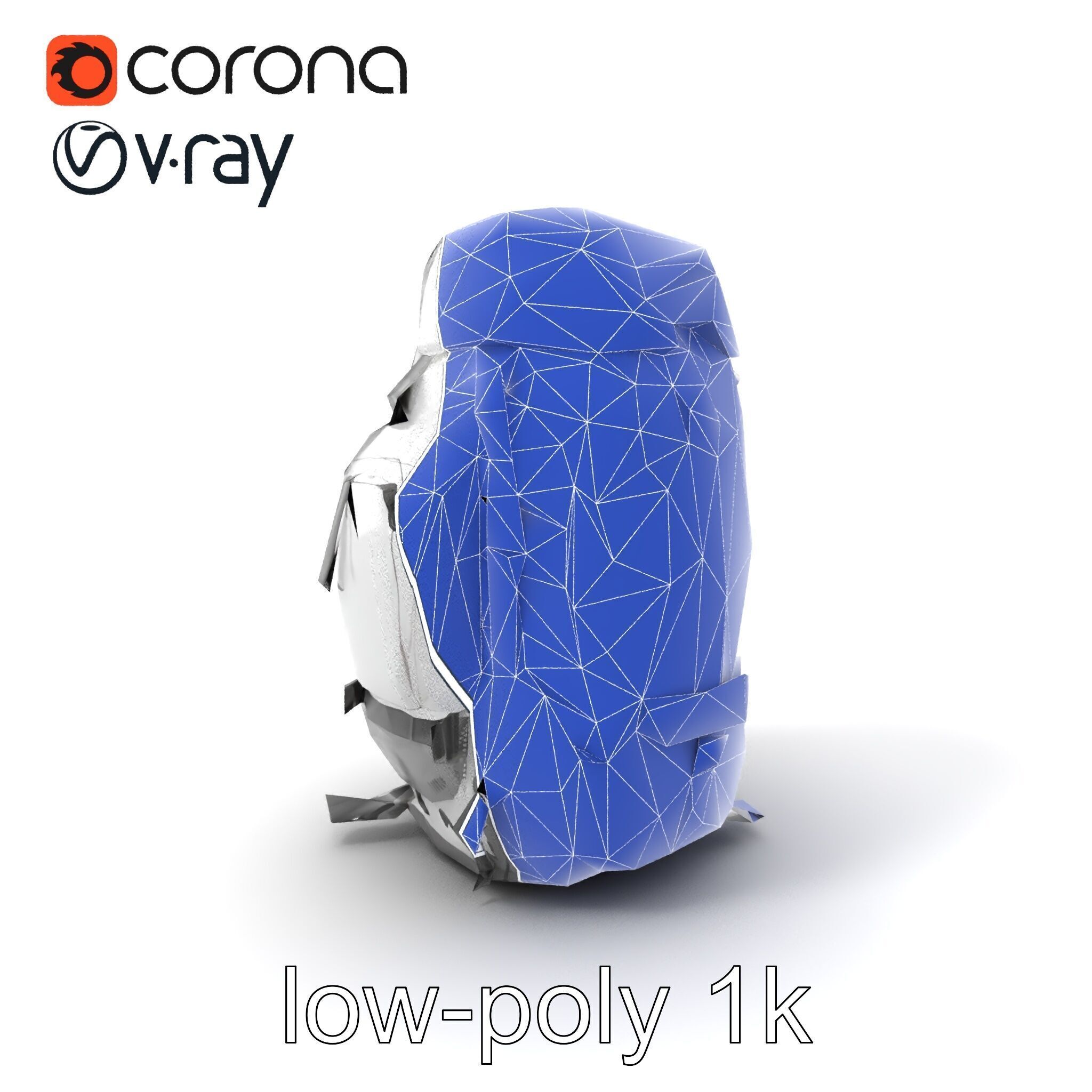 Expedition Backpack Adventure model pack Low-poly 3D model_6