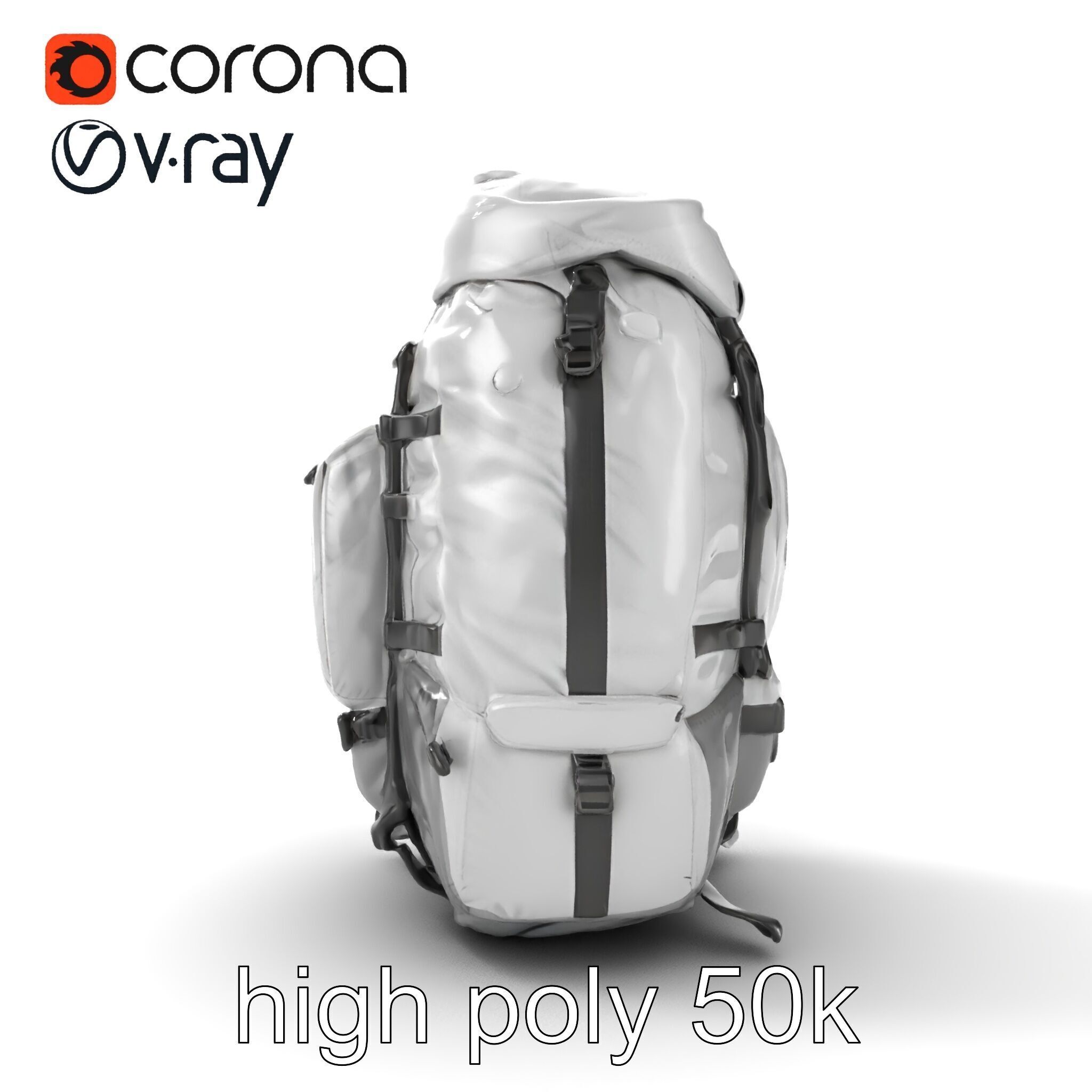 Expedition Backpack Adventure model pack Low-poly 3D model_20