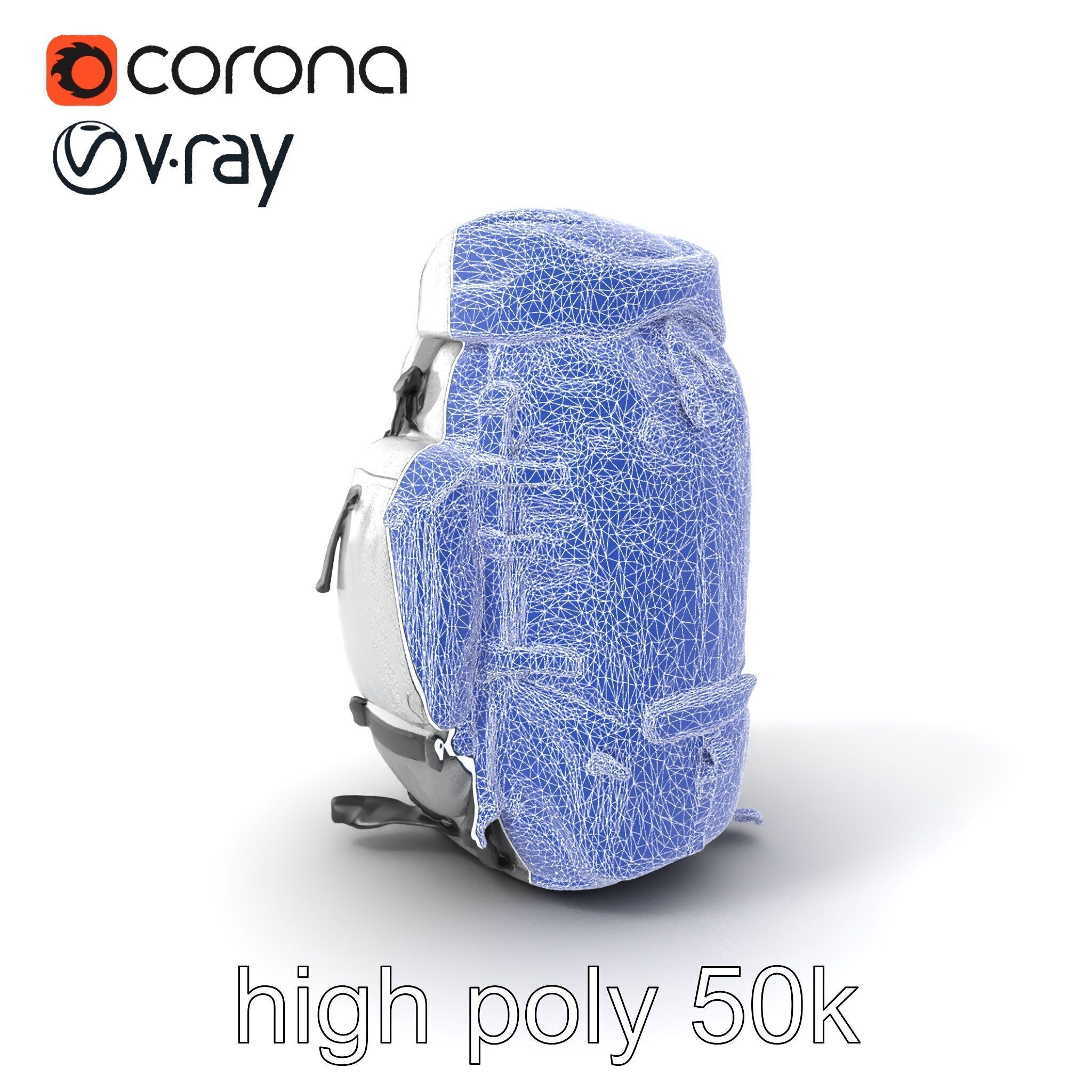 Expedition Backpack Adventure model pack Low-poly 3D model_1