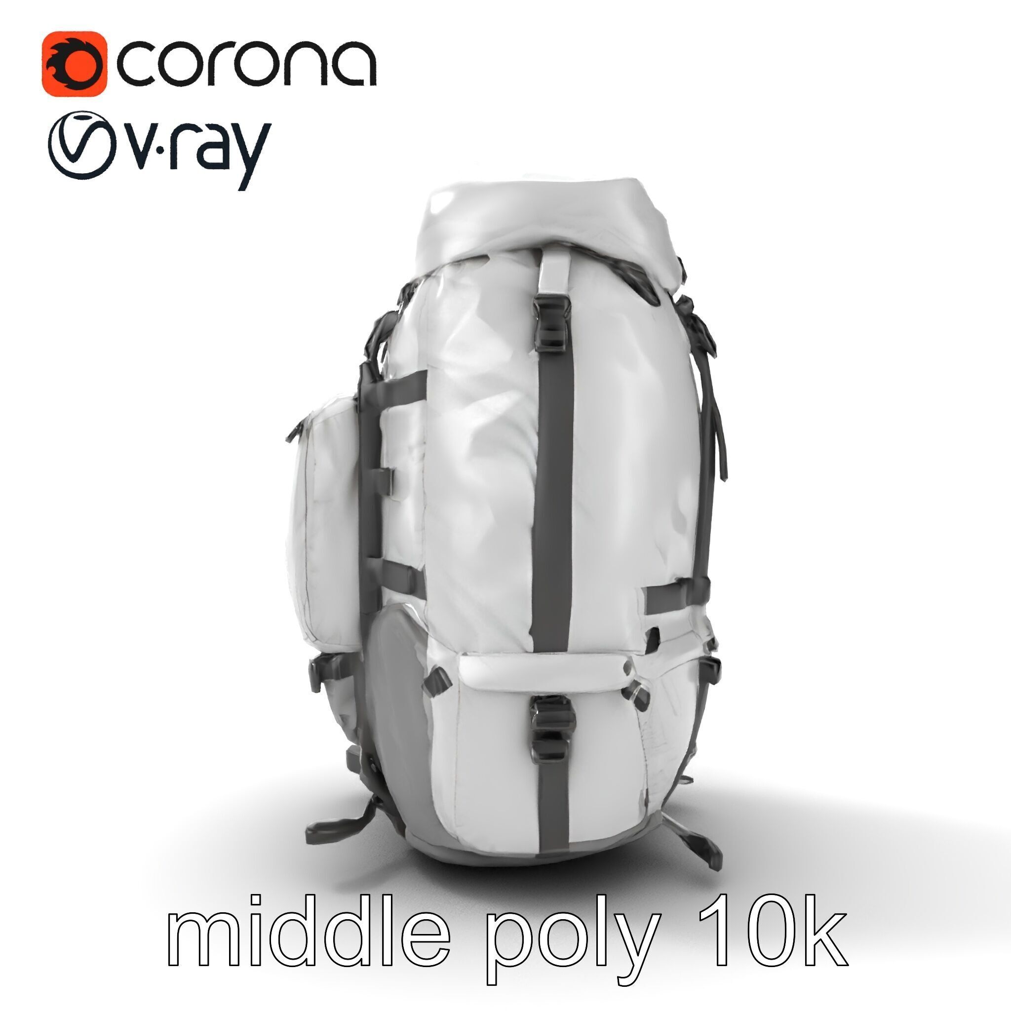 Expedition Backpack Adventure model pack Low-poly 3D model_22