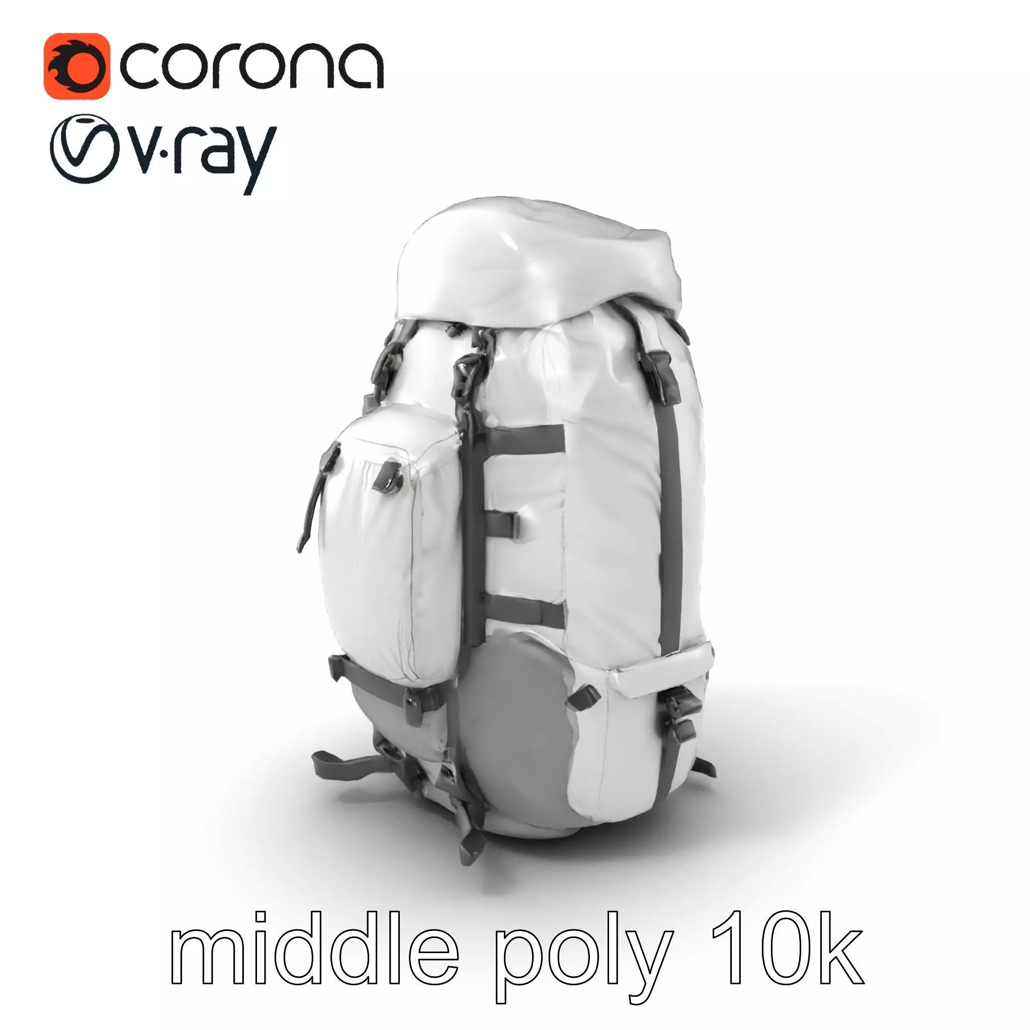 Expedition Backpack Adventure model pack Low-poly 3D model_0