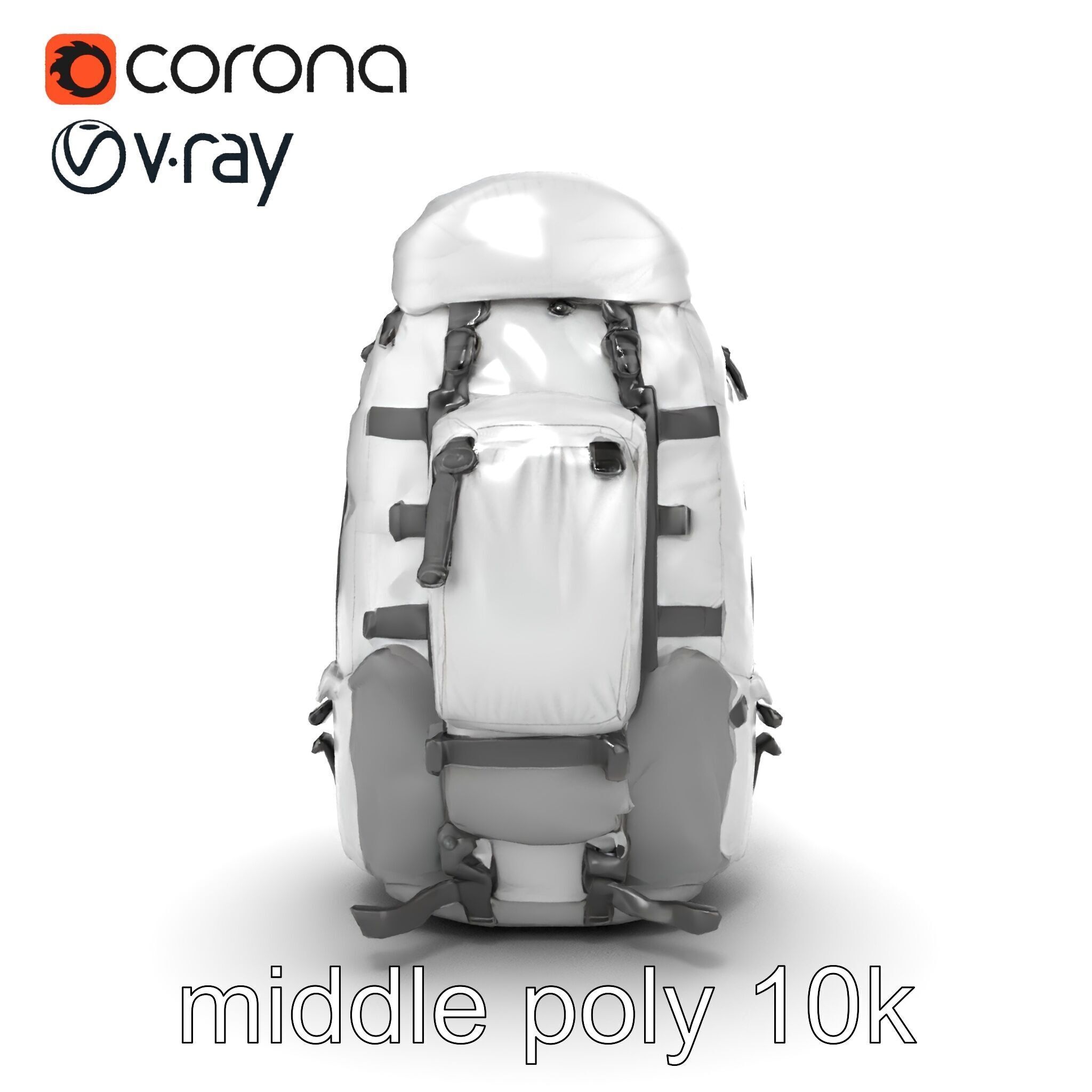 Expedition Backpack Adventure model pack Low-poly 3D model_27