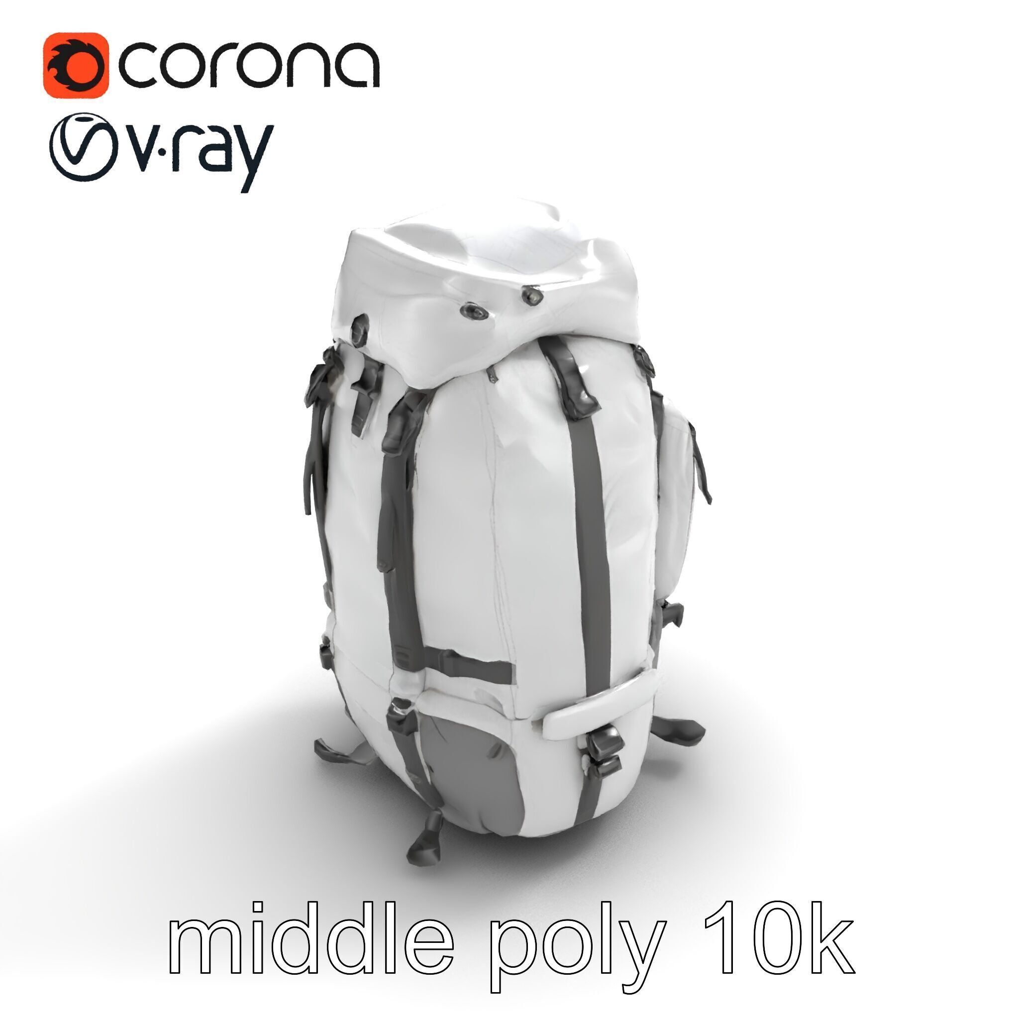 Expedition Backpack Adventure model pack Low-poly 3D model_7
