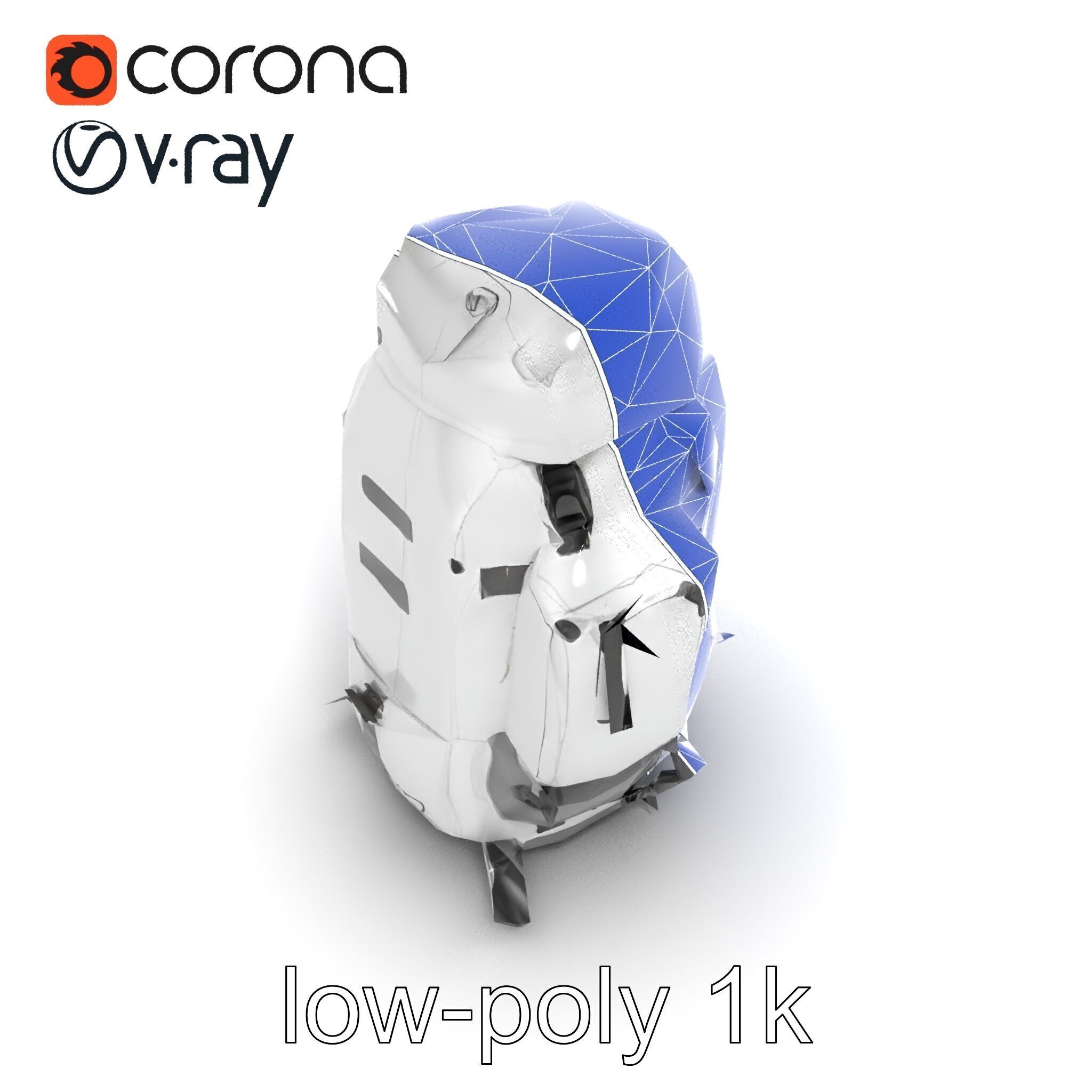 Expedition Backpack Adventure model pack Low-poly 3D model_19