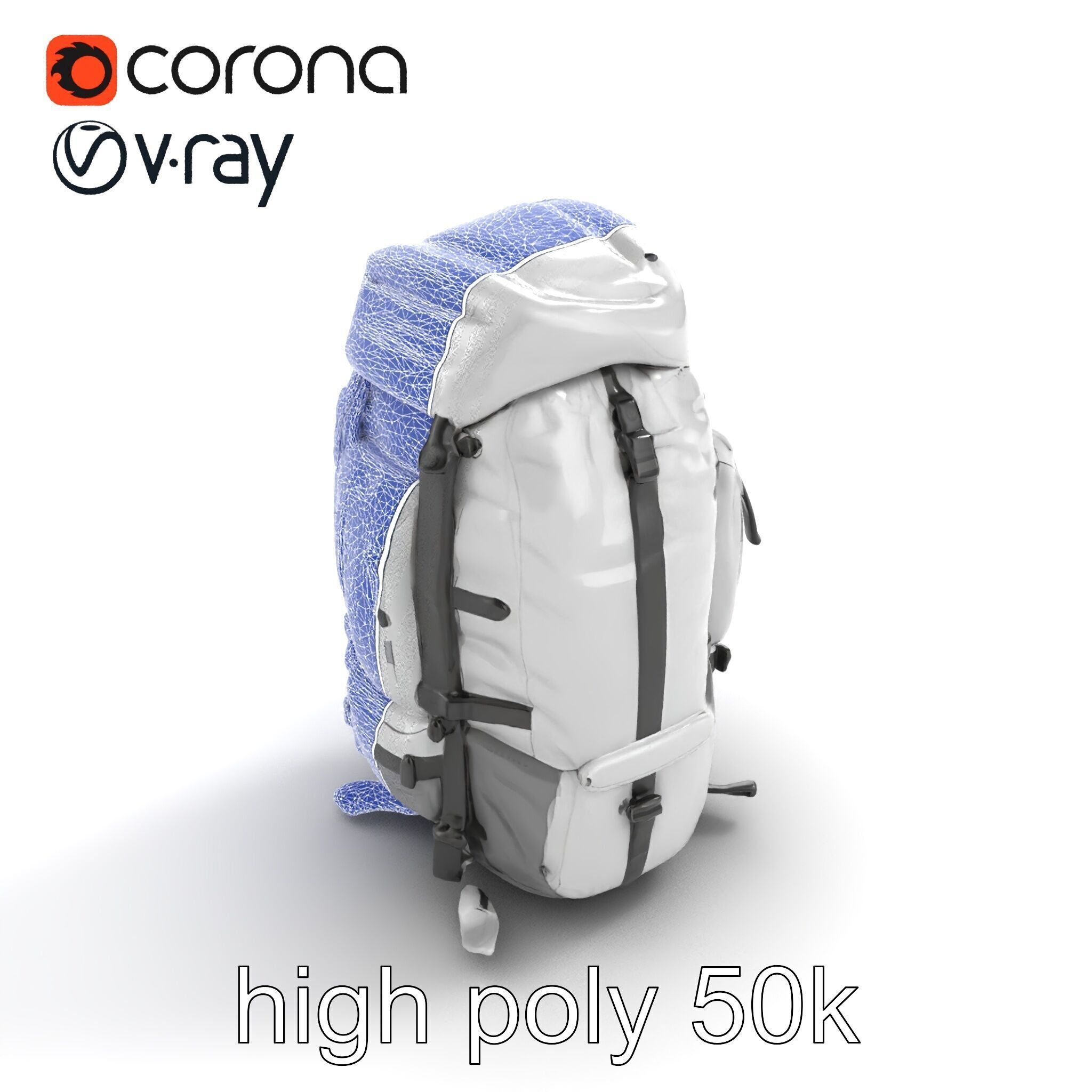 Expedition Backpack Adventure model pack Low-poly 3D model_14