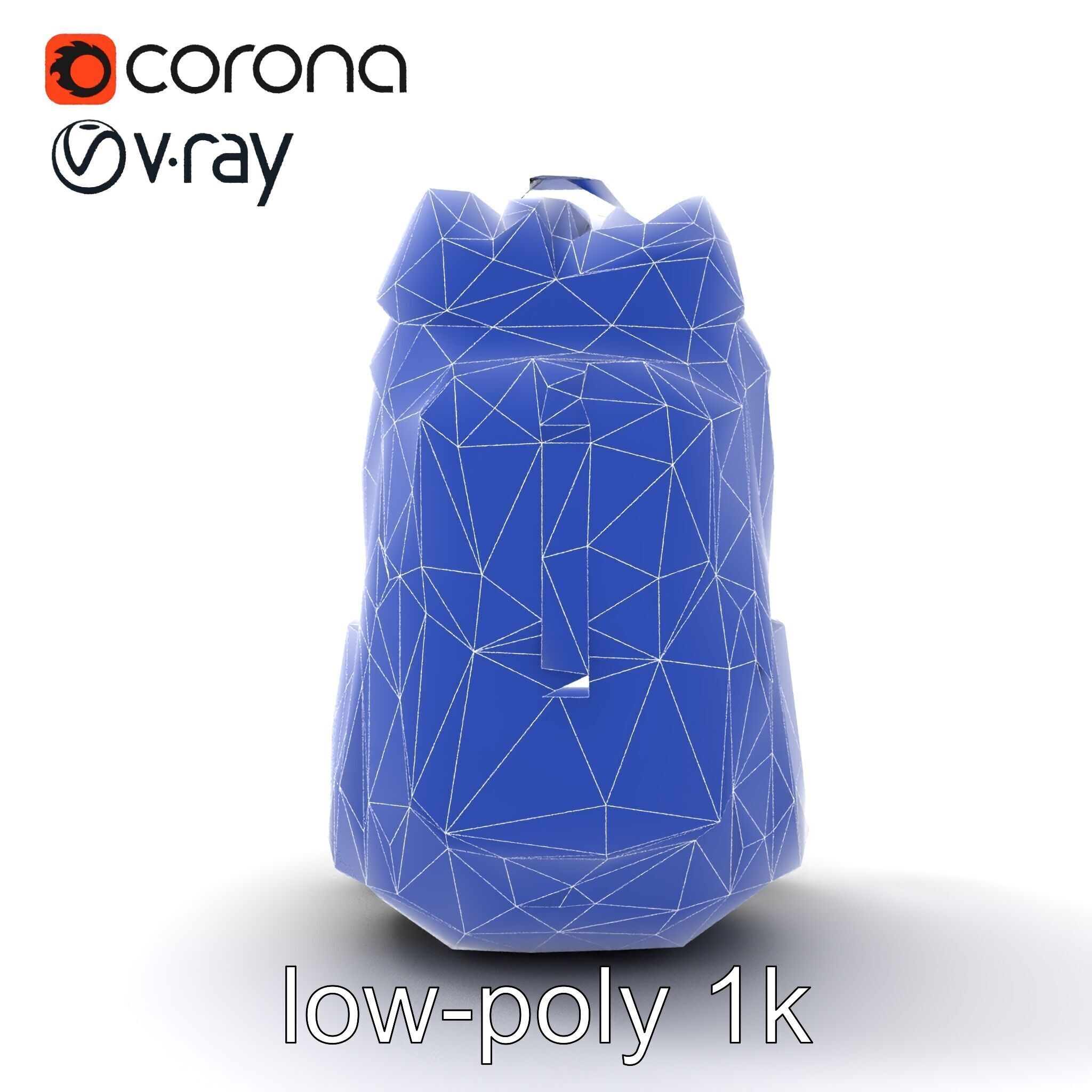 Lightweight Daypack with Ventilated Harness model pack Low-poly 3D model_26