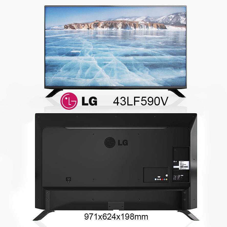 TV LG 3D model_1