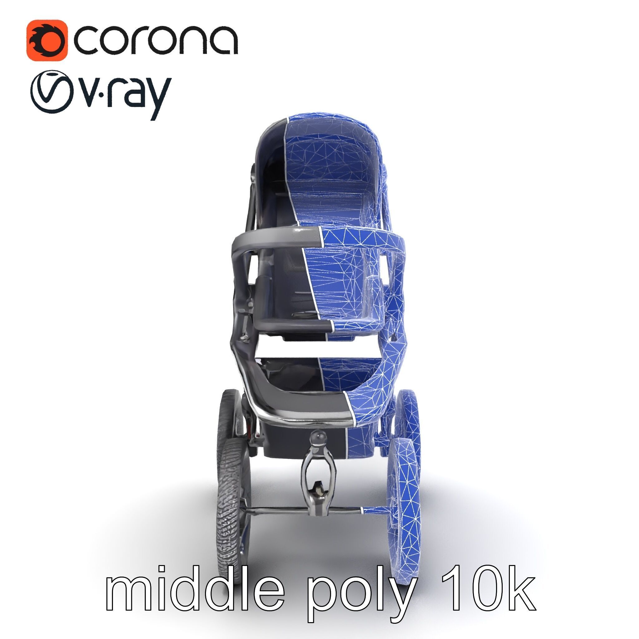 All-terrain Stroller Rugged Design model pack Low-poly 3D model_21