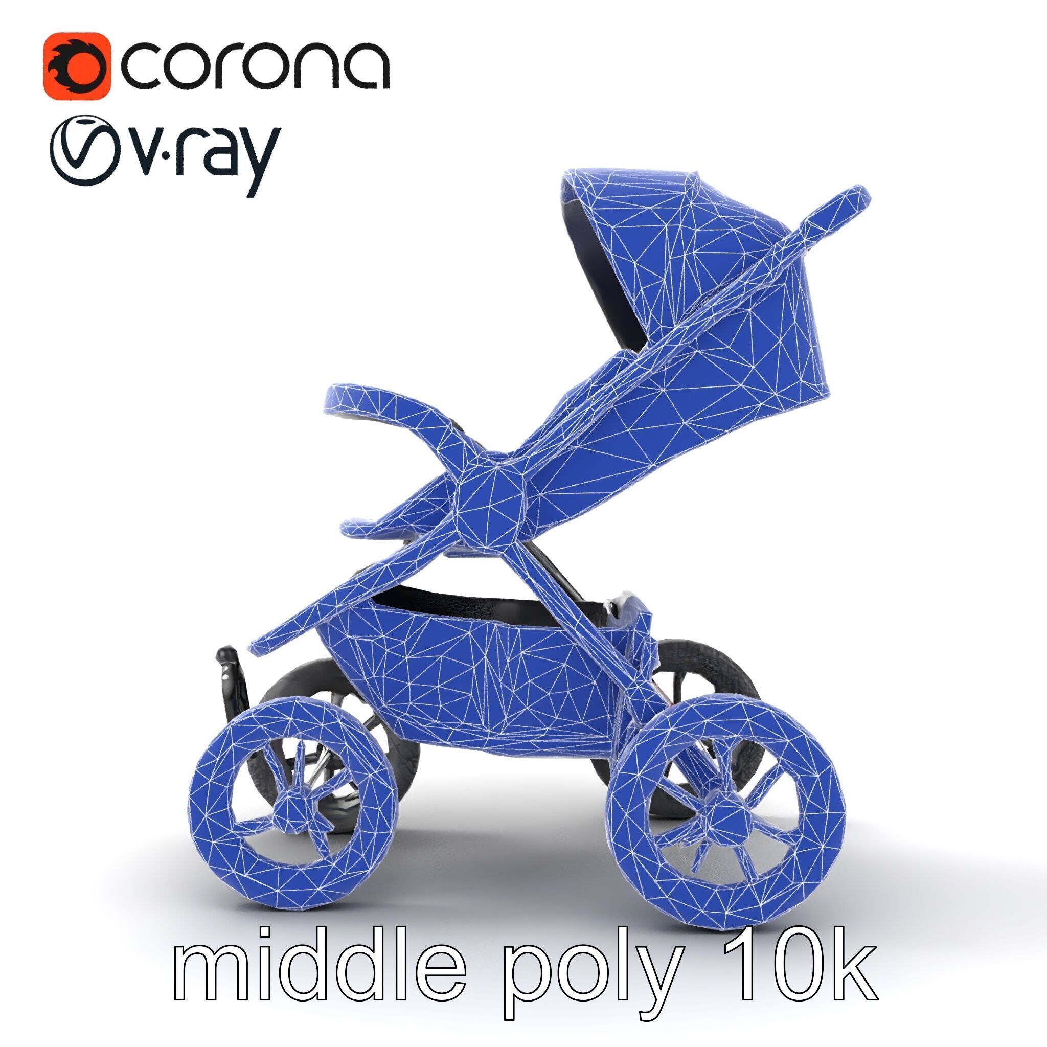 All-terrain Stroller Rugged Design model pack Low-poly 3D model_20