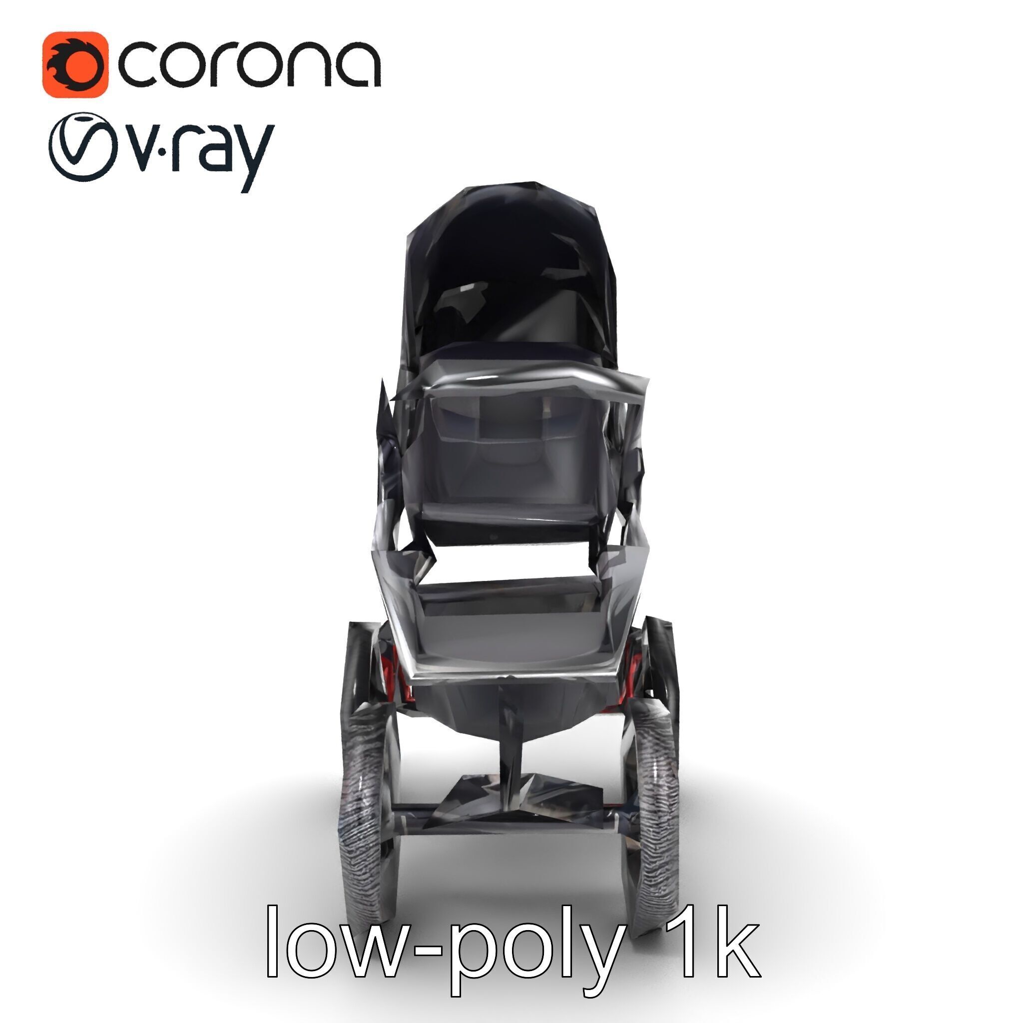 All-terrain Stroller Rugged Design model pack Low-poly 3D model_18