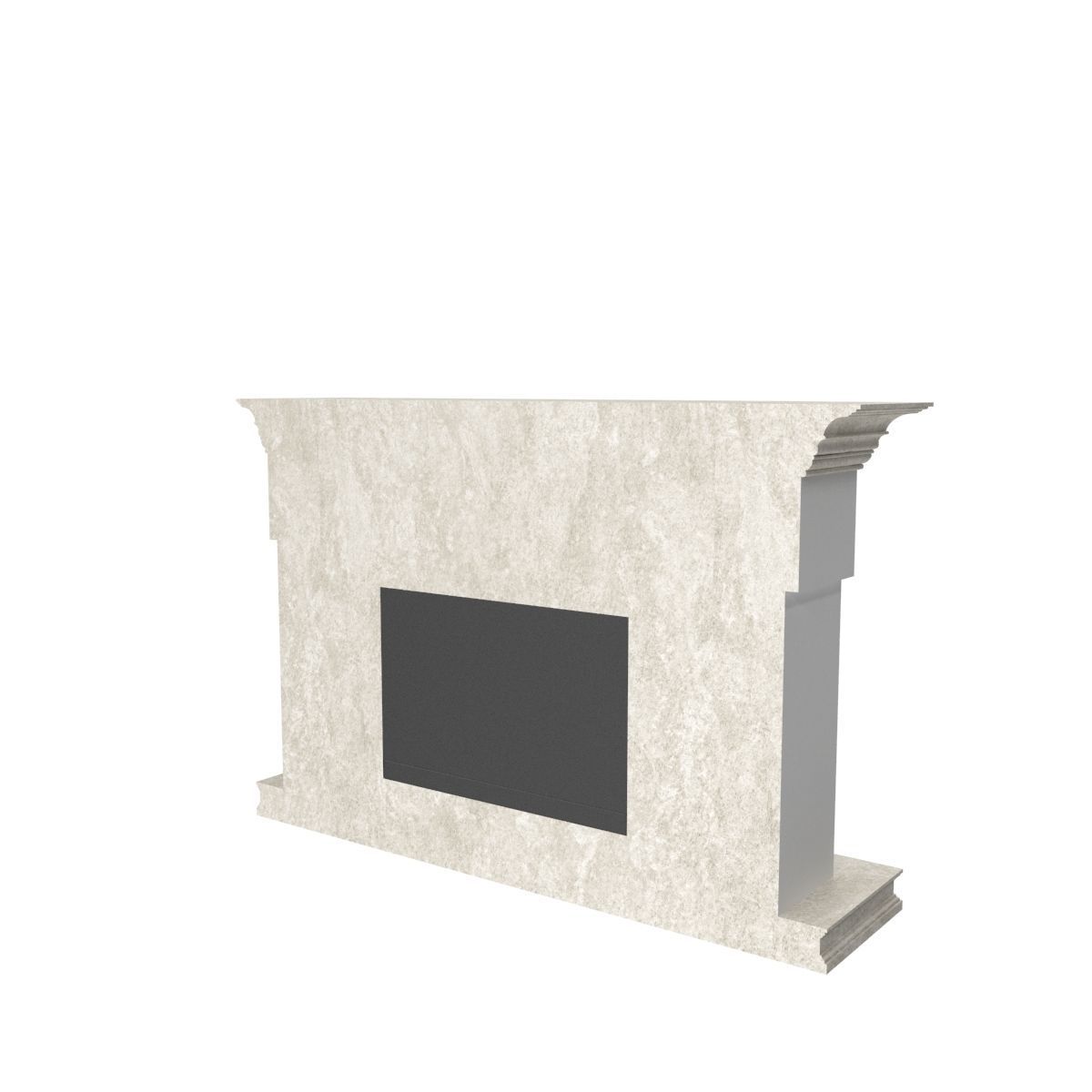 Art Deco fireplace 3D model_15