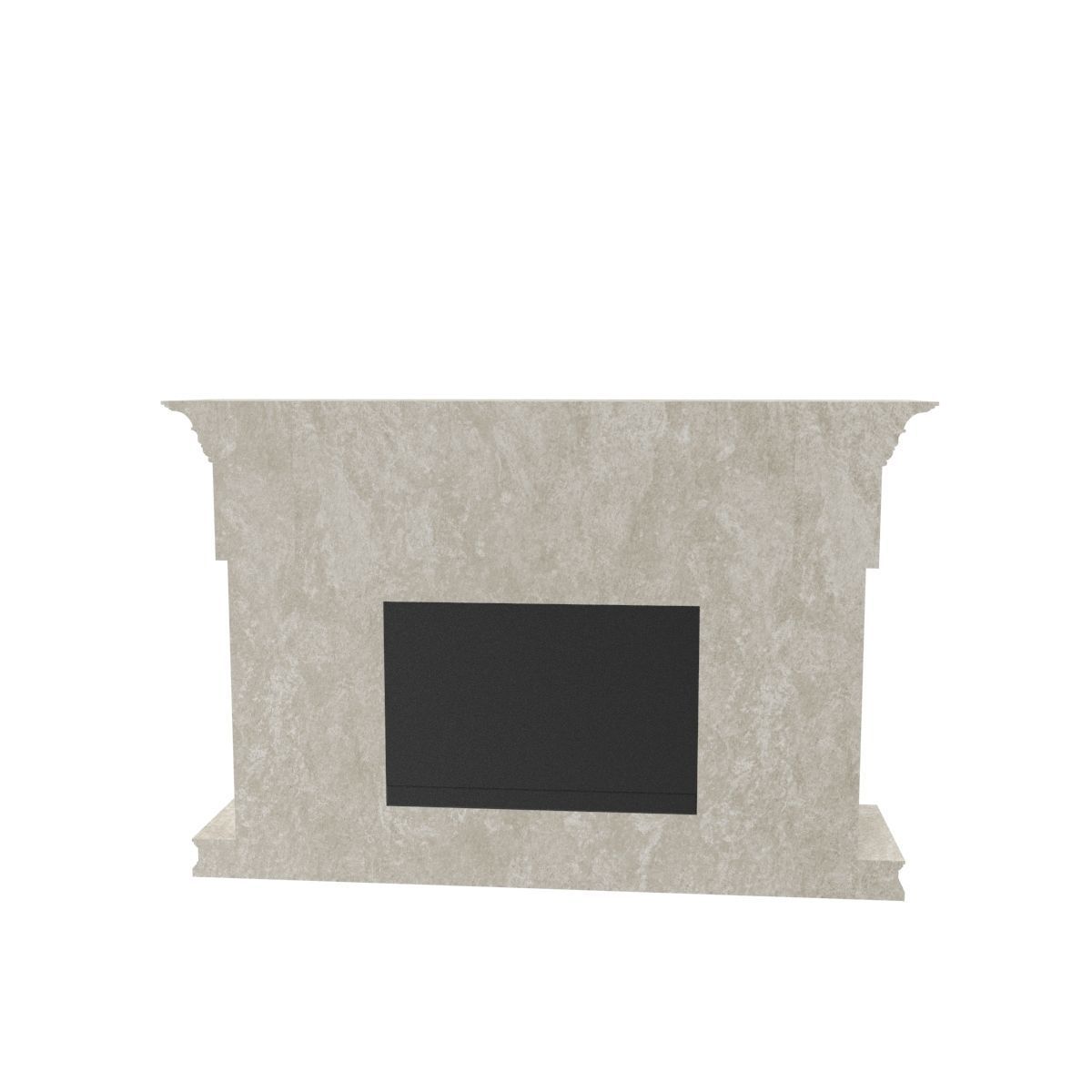 Art Deco fireplace 3D model_17