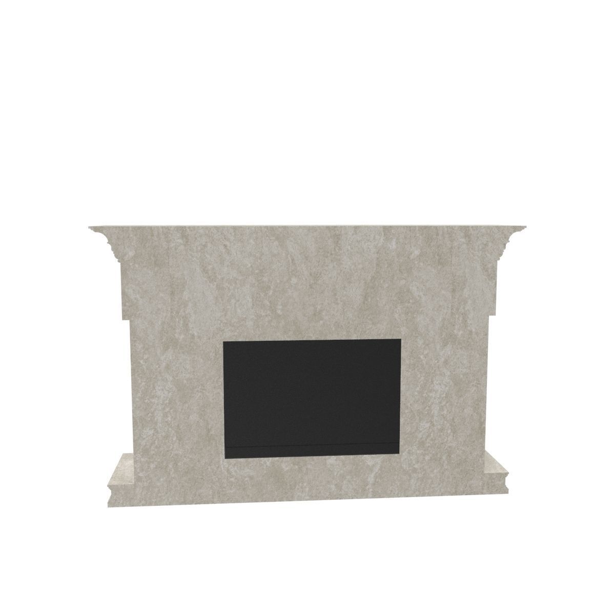 Art Deco fireplace 3D model_19