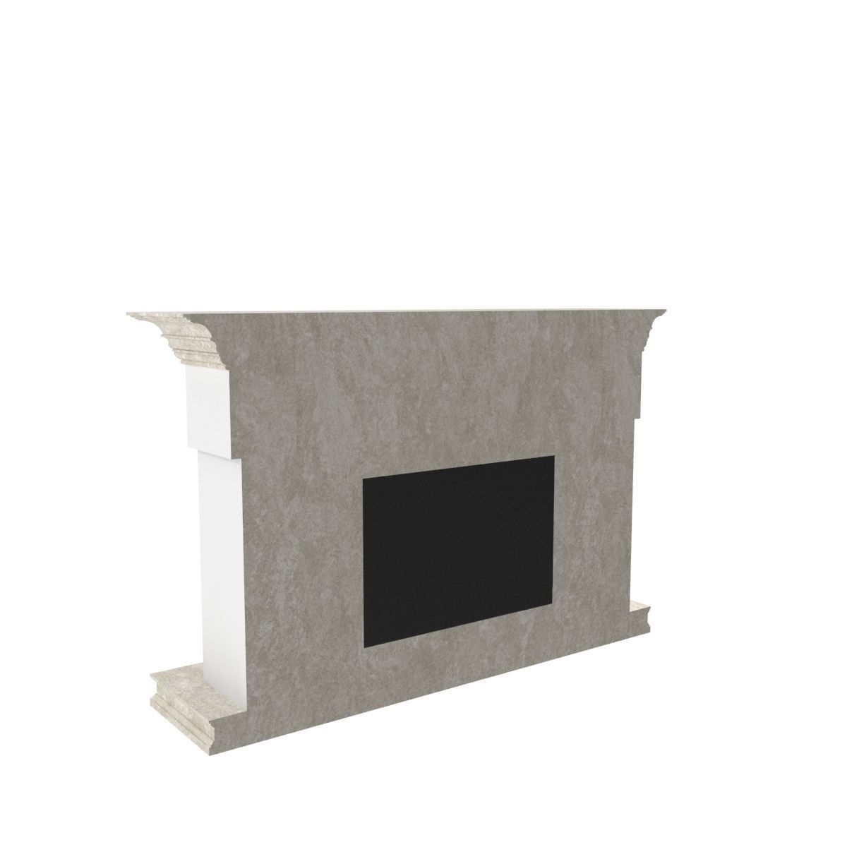 Art Deco fireplace 3D model_20