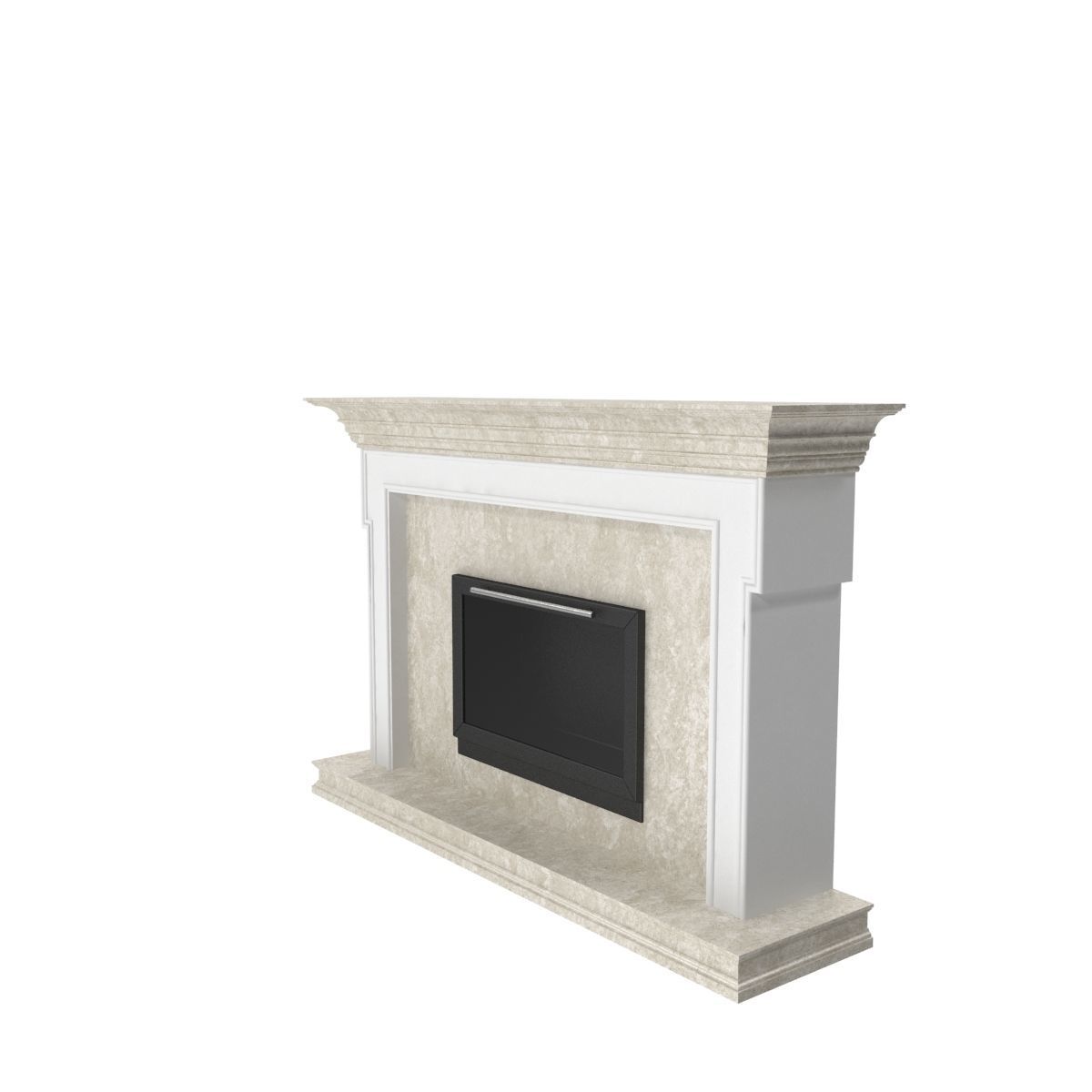 Art Deco fireplace 3D model_27