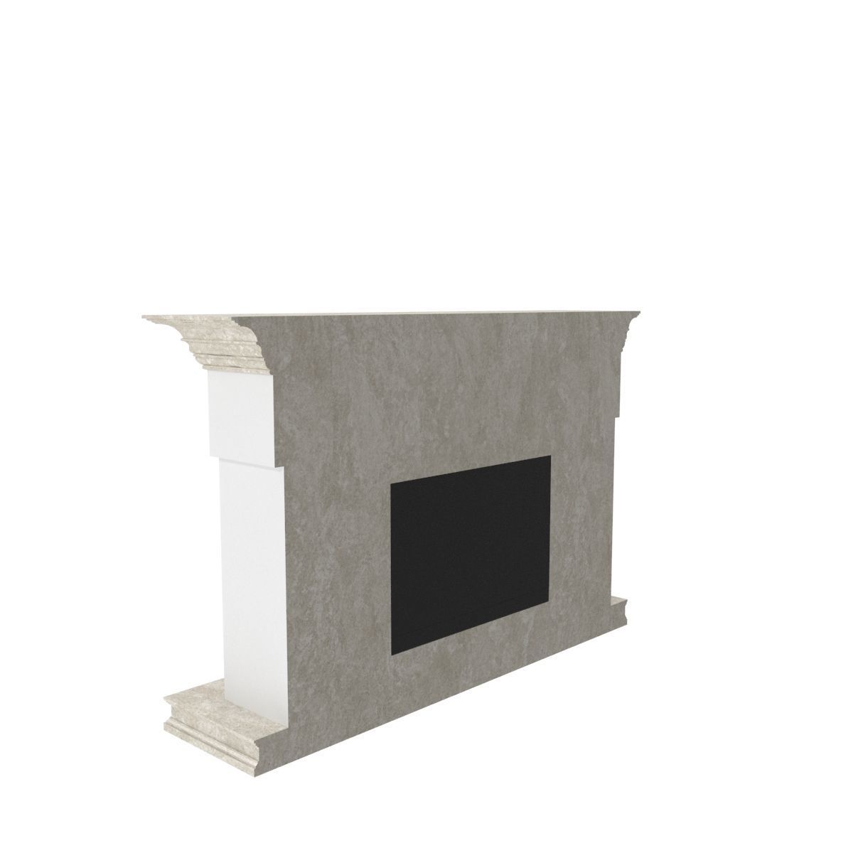 Art Deco fireplace 3D model_21