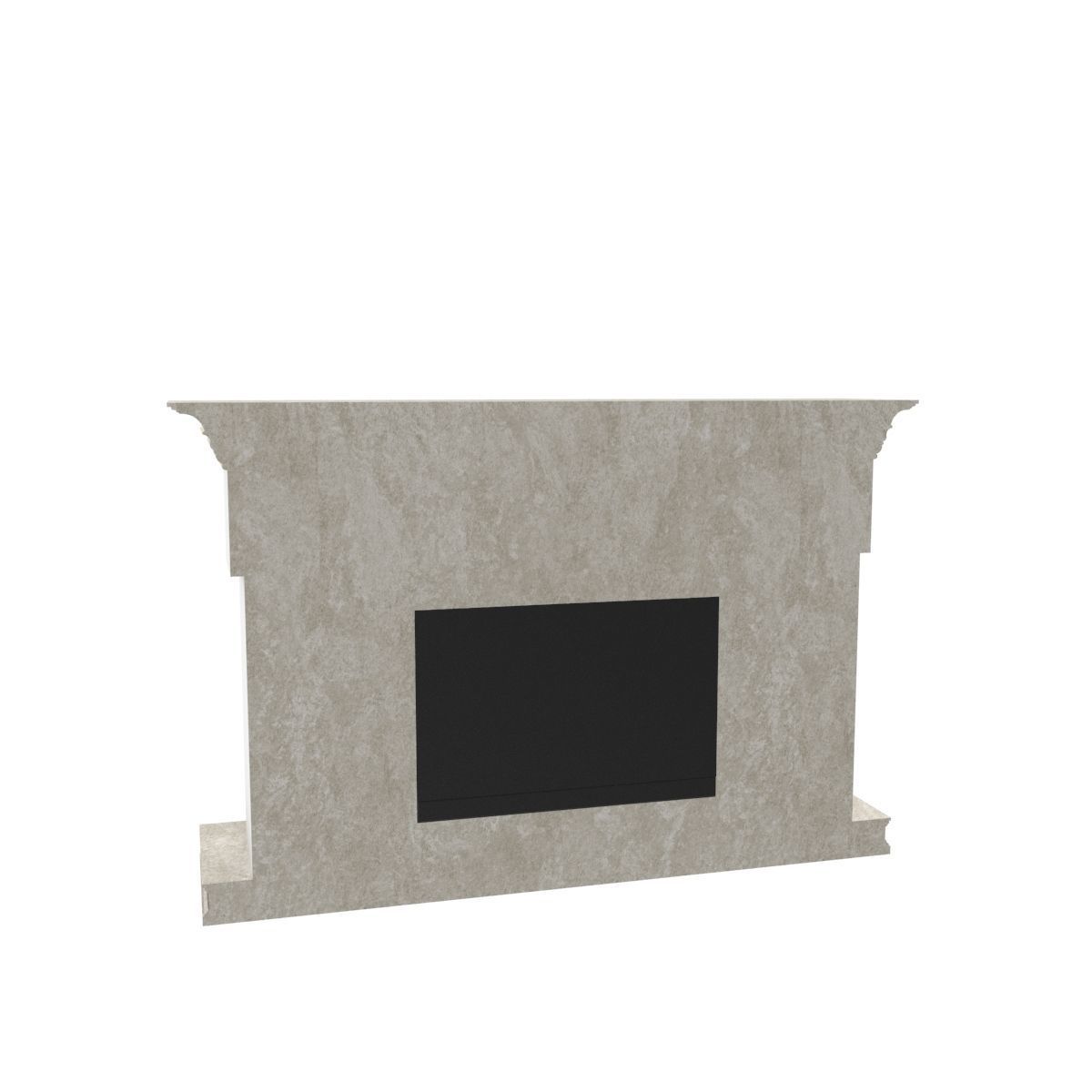Art Deco fireplace 3D model_18