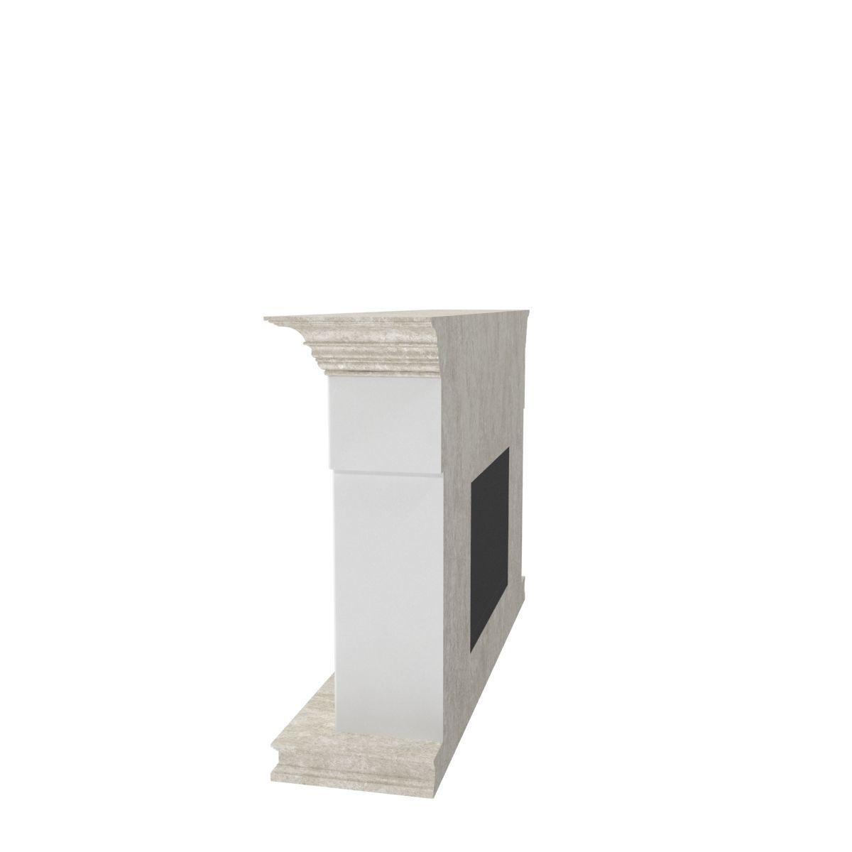 Art Deco fireplace 3D model_25