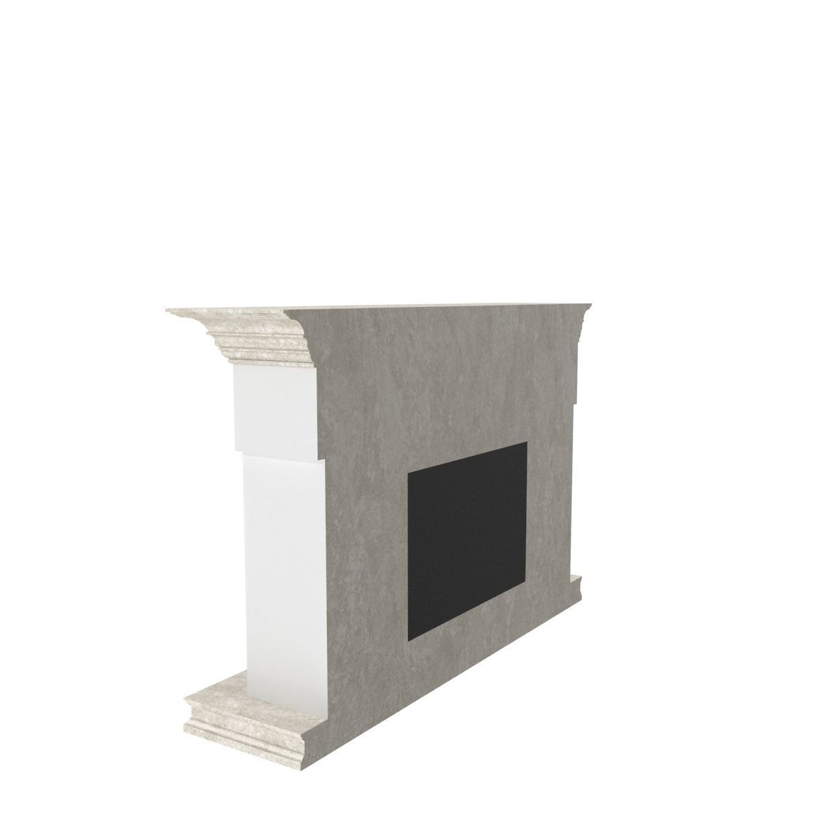 Art Deco fireplace 3D model_22