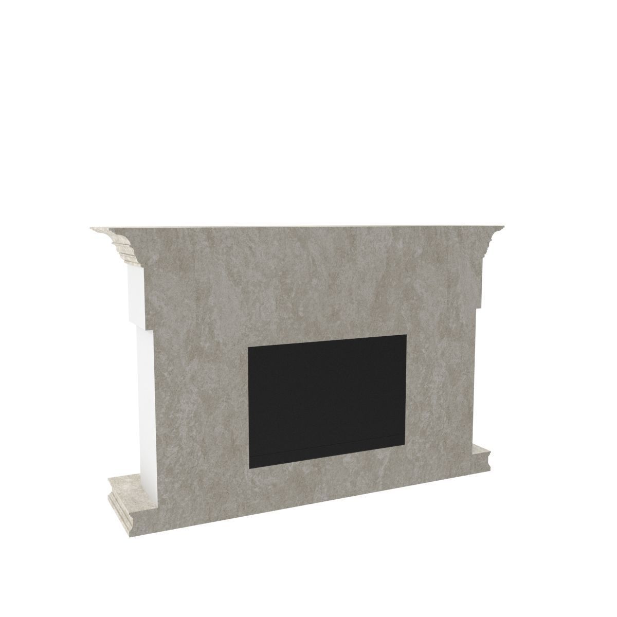 Art Deco fireplace 3D model_24