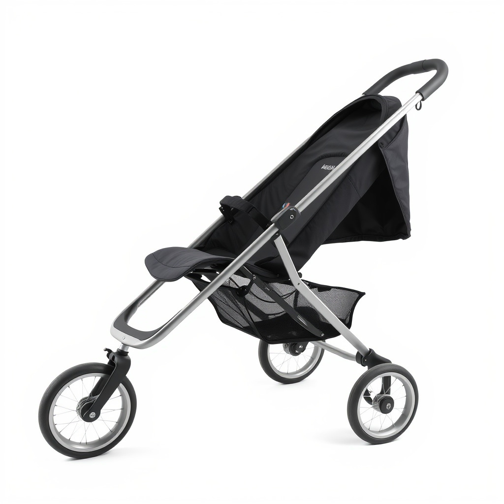 Compact Book-Fold Stroller Model Pack Low-poly 3D model_3