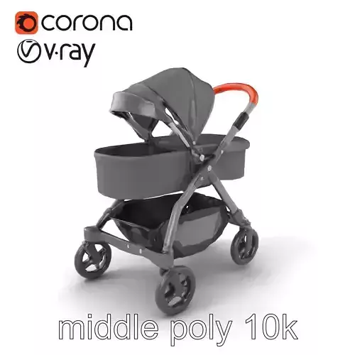 Convertible Stroller Transformer Natural Curves model pack Low-poly 3D model