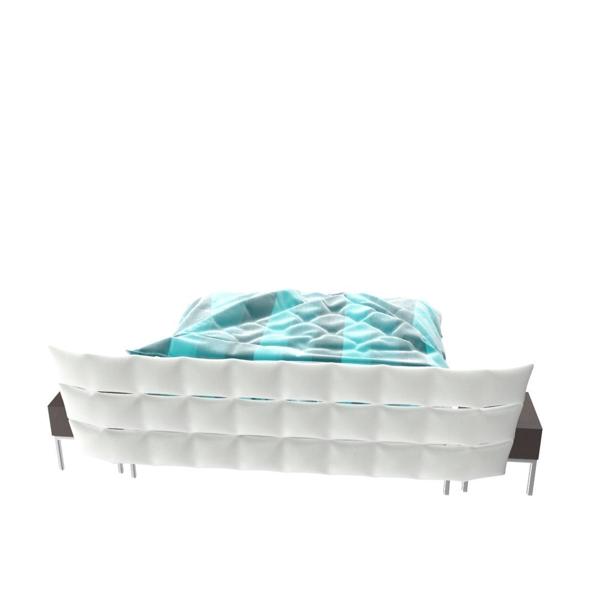 Bed c with stripes 3D model_17