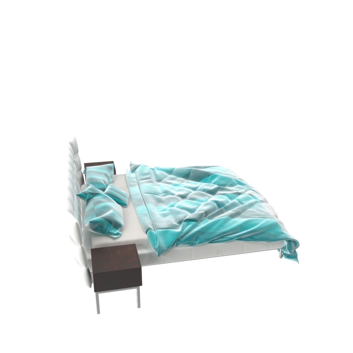 Bed c with stripes 3D model_10