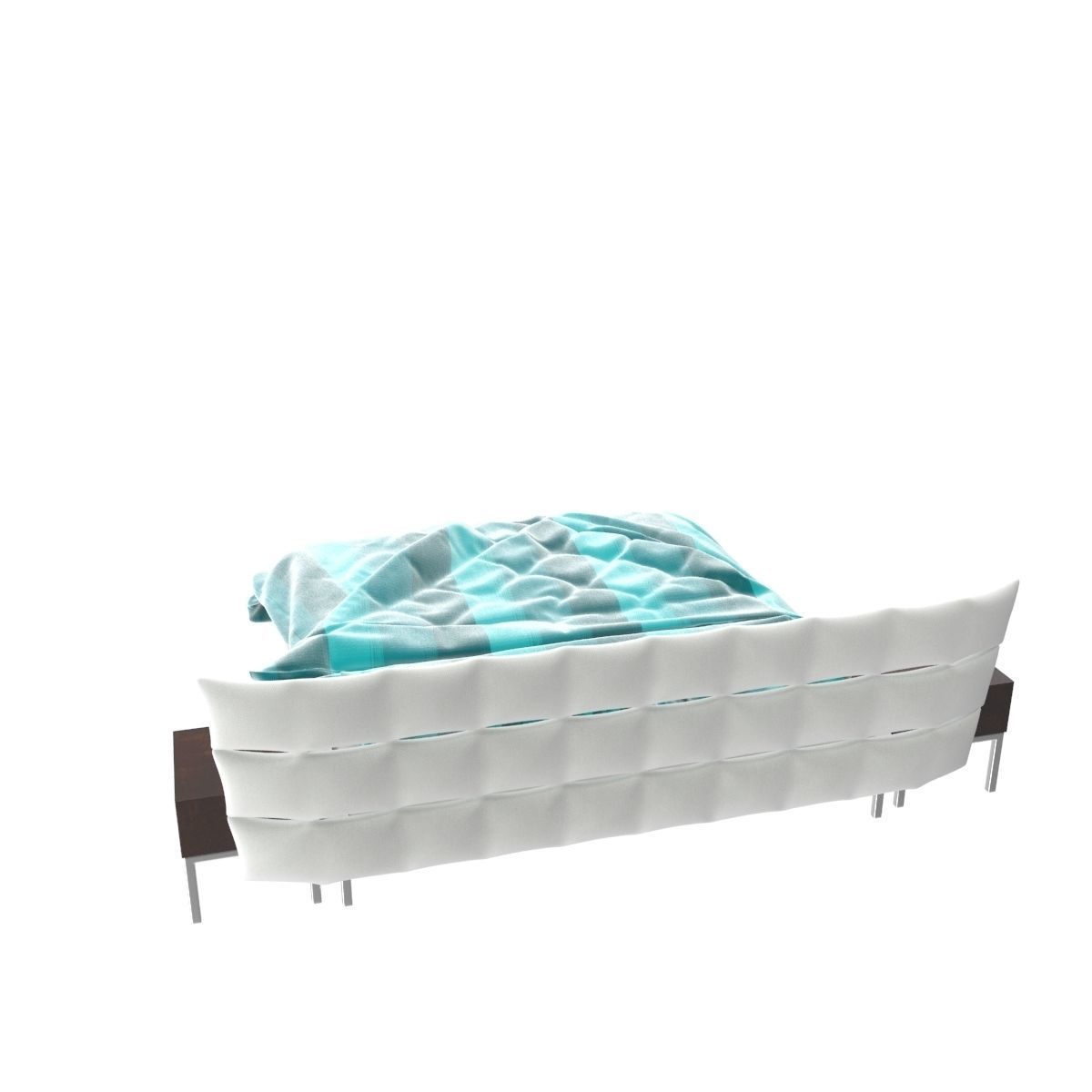 Bed c with stripes 3D model_18