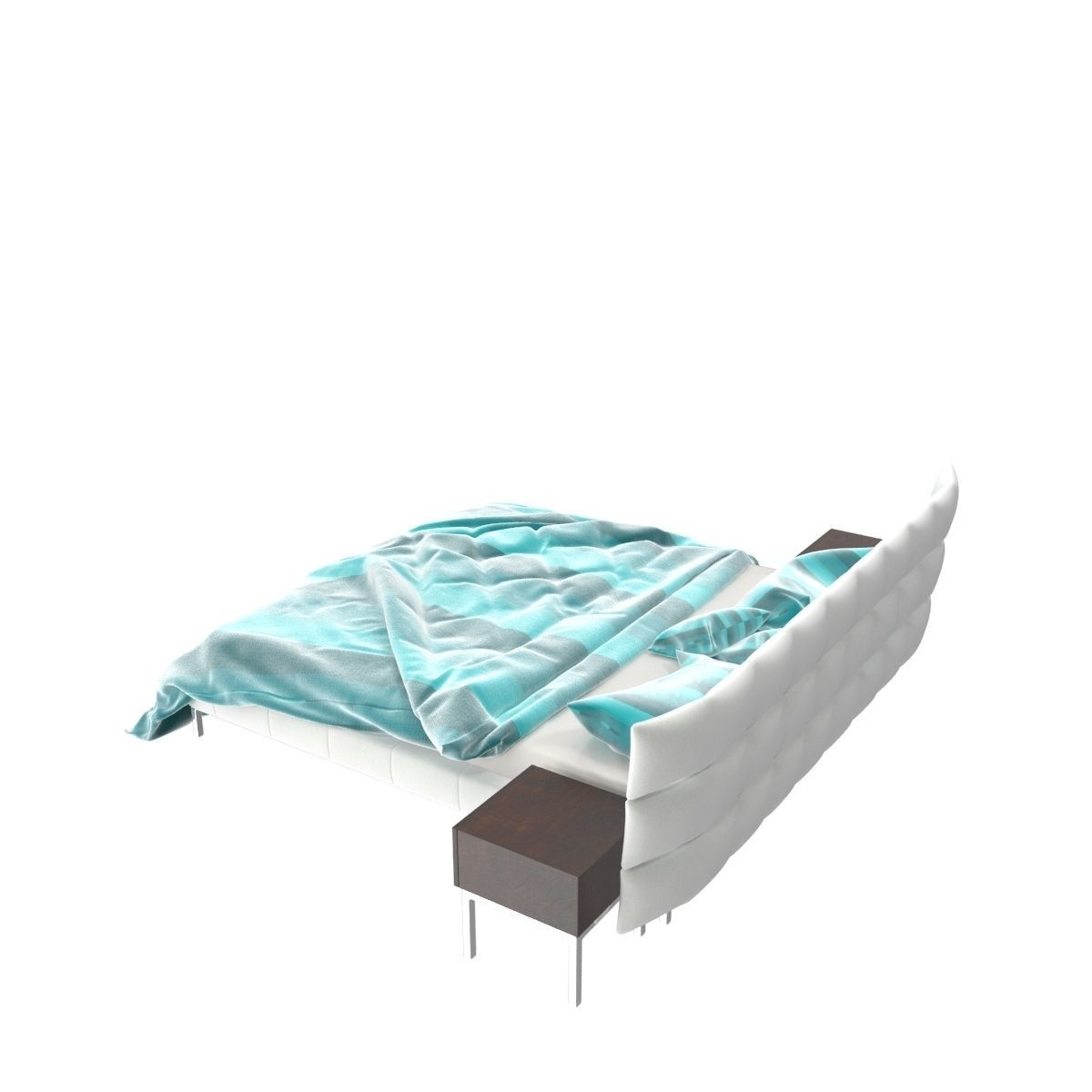 Bed c with stripes 3D model_23
