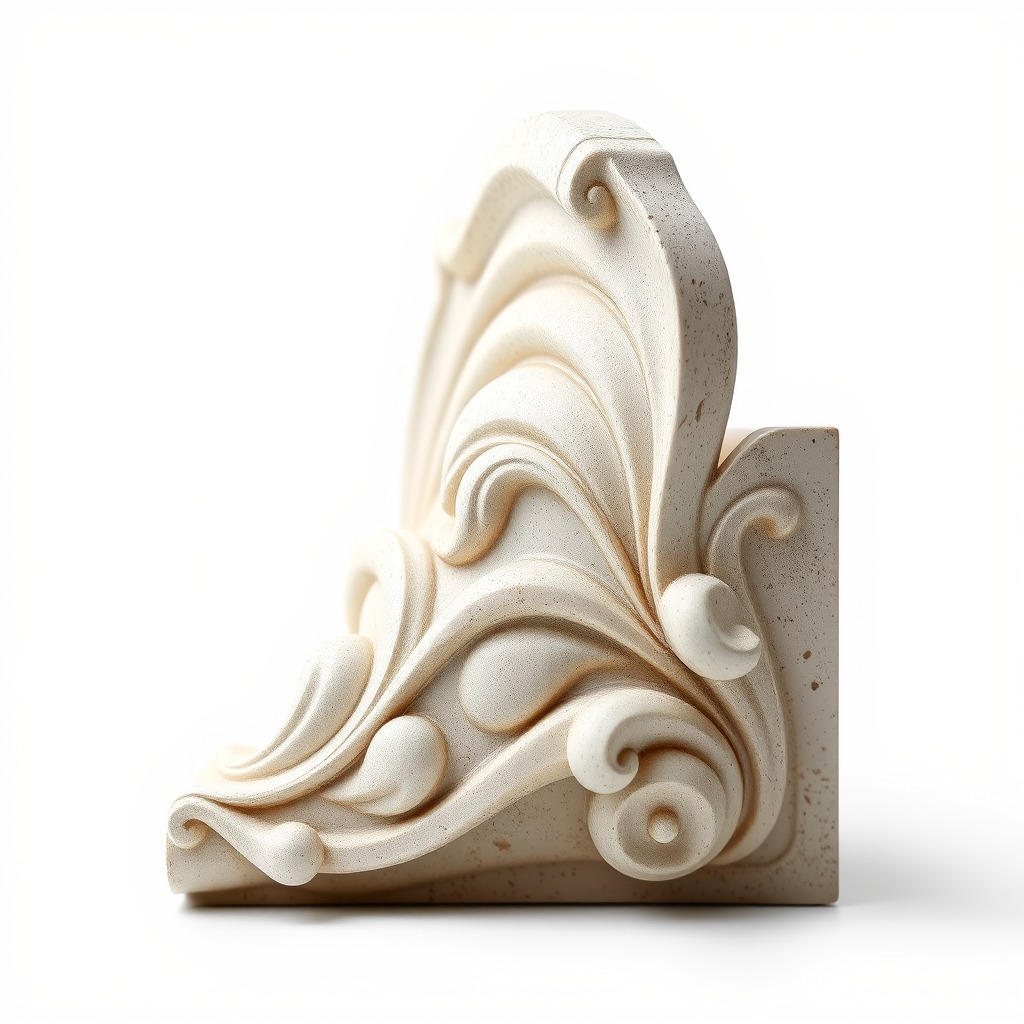 Art Nouveau Decorative Moldings model pack Low-poly 3D model_3