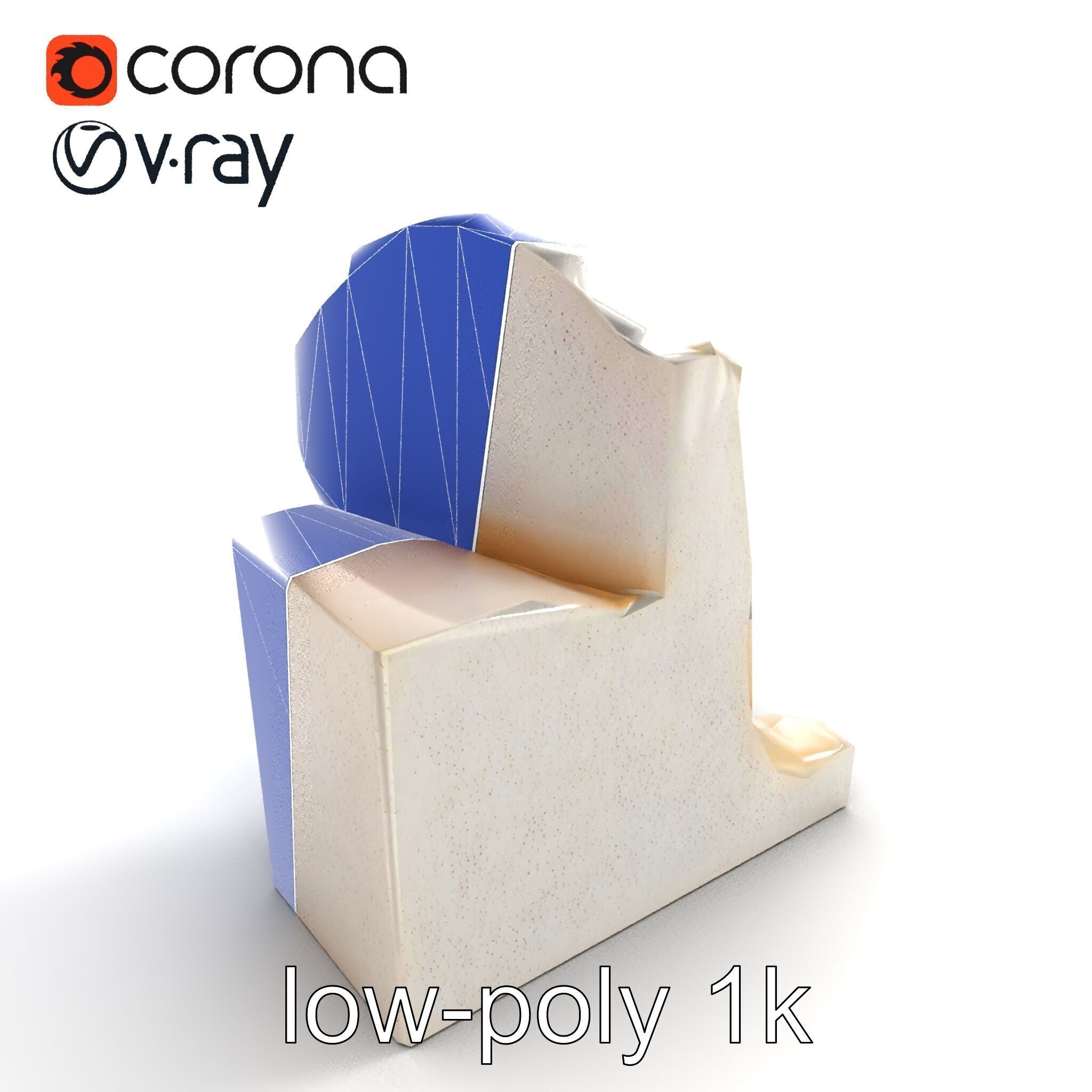 Art Nouveau Decorative Moldings model pack Low-poly 3D model_13