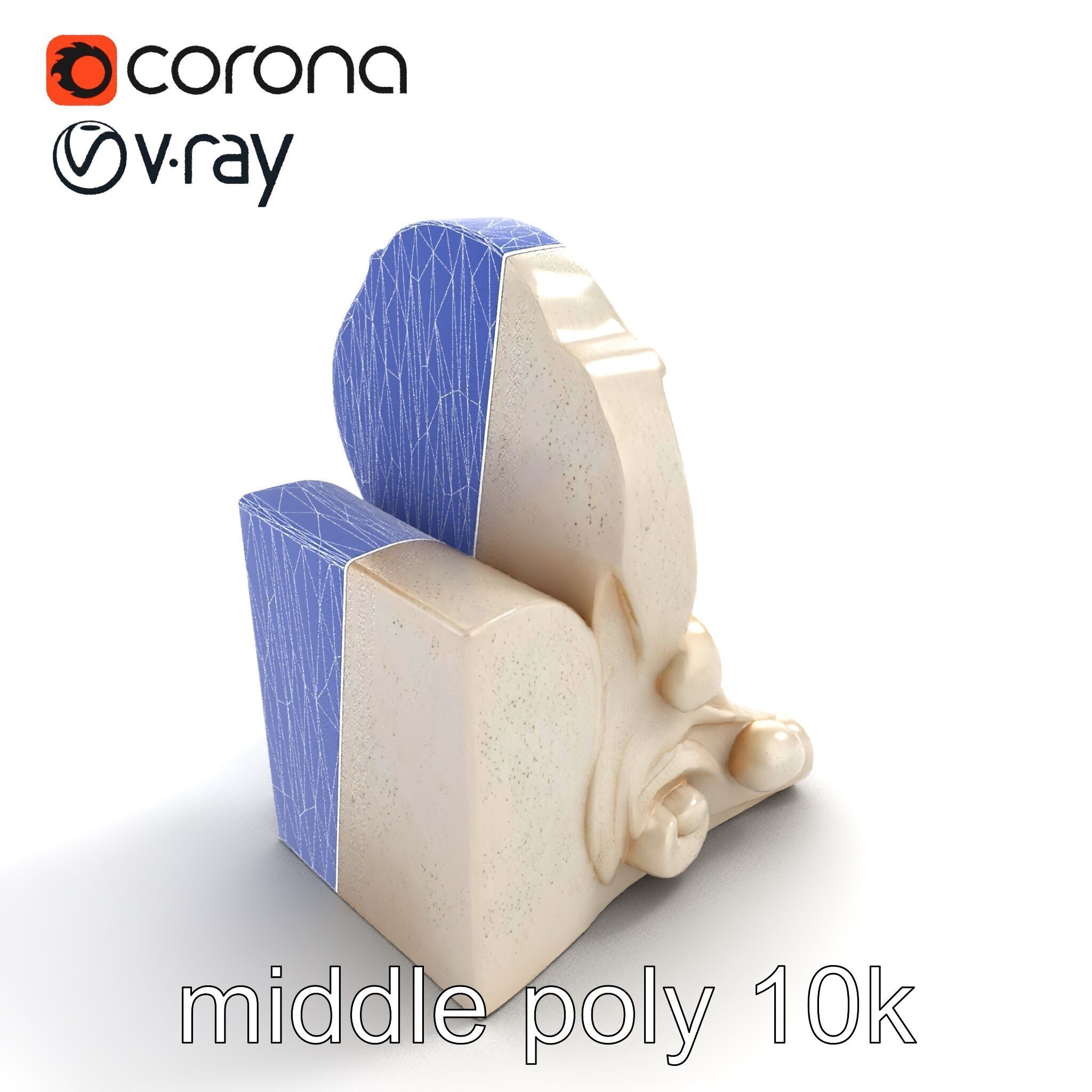 Art Nouveau Decorative Moldings model pack Low-poly 3D model_10