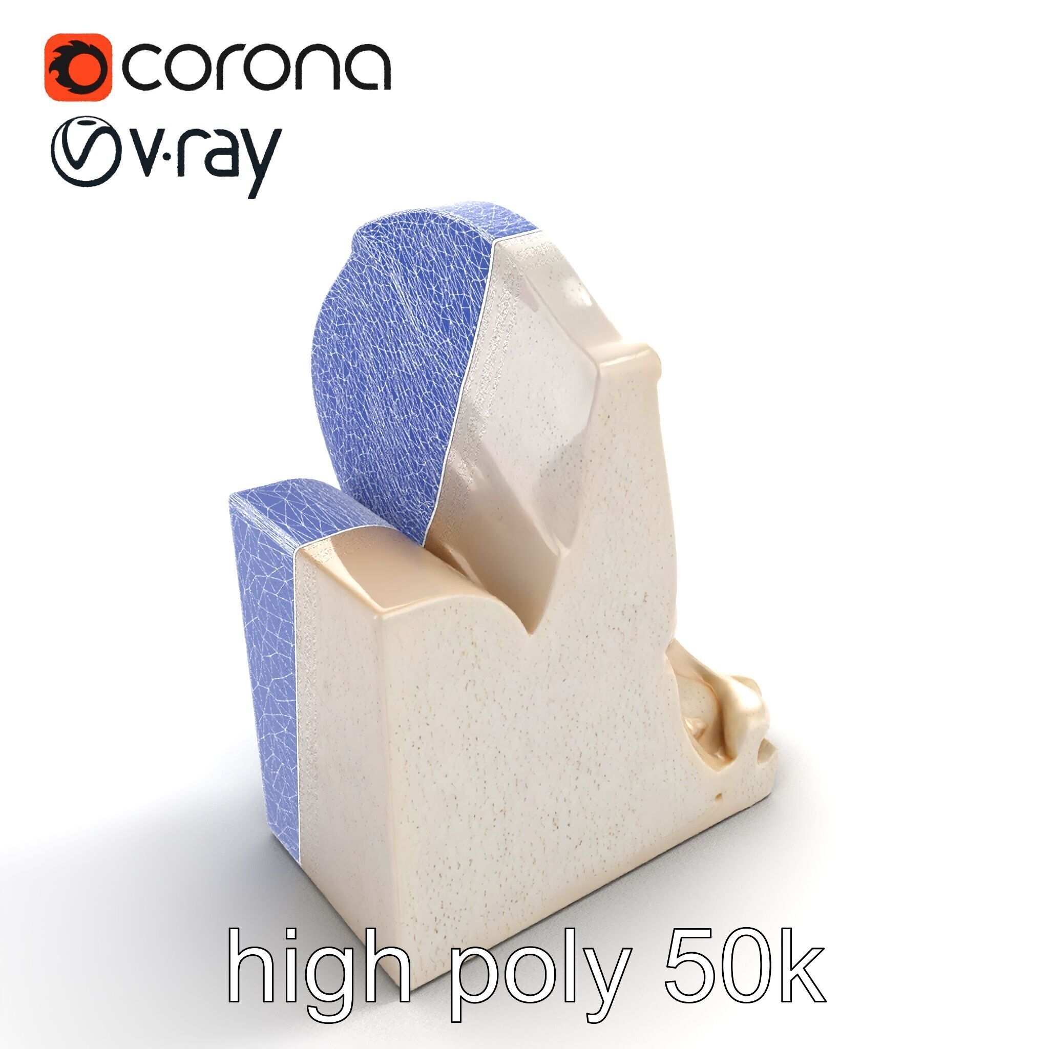 Art Nouveau Decorative Moldings model pack Low-poly 3D model_17