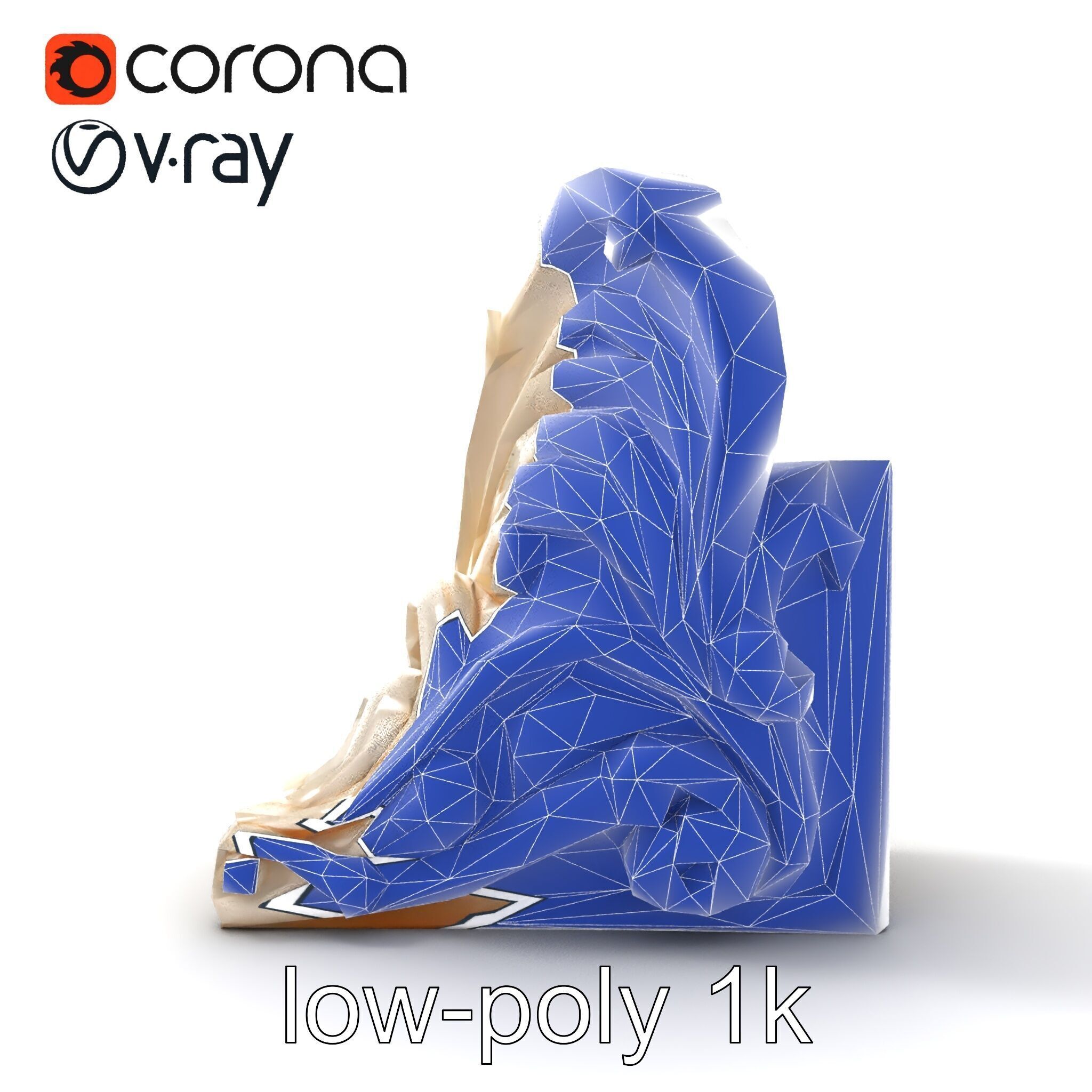 Art Nouveau Decorative Moldings model pack Low-poly 3D model_29