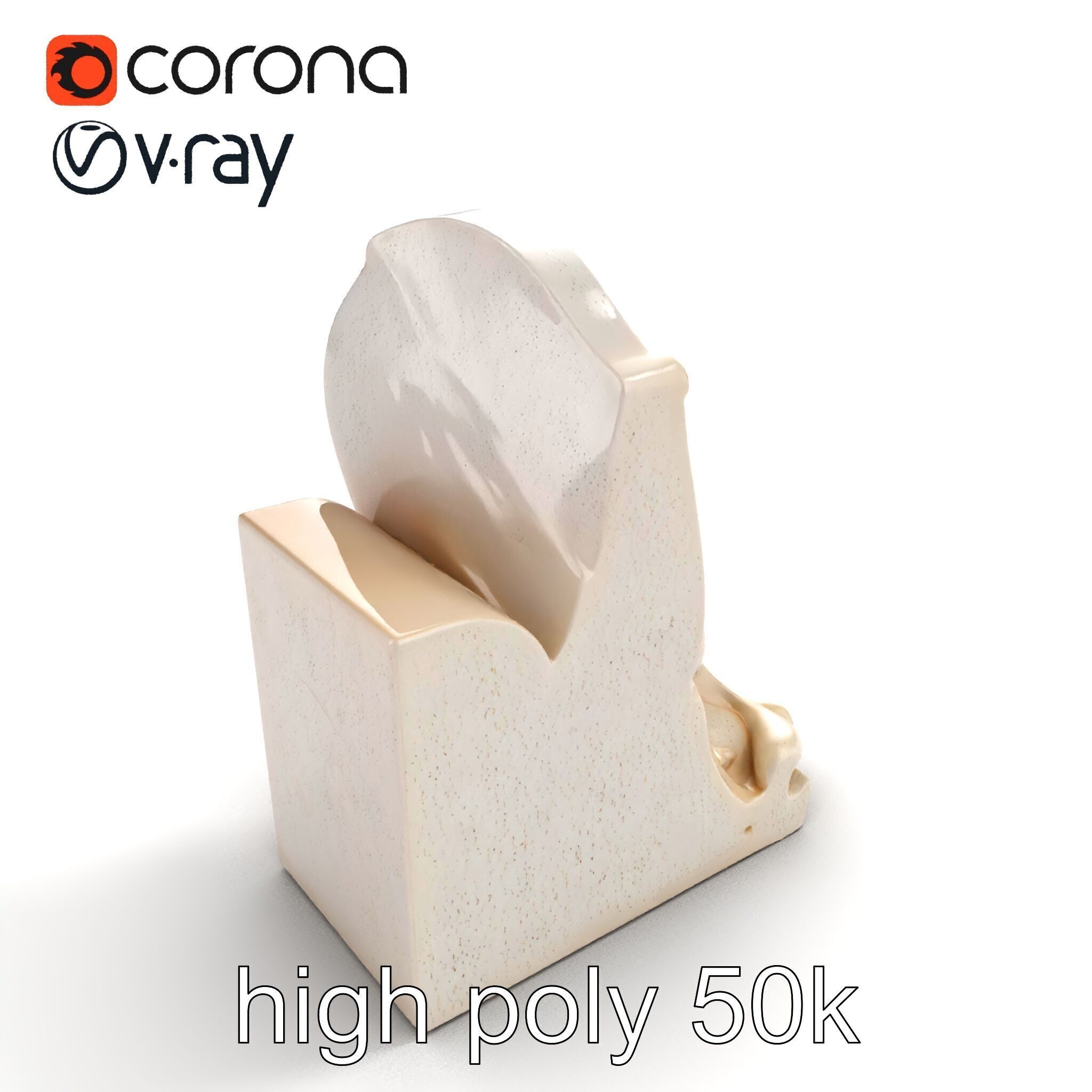 Art Nouveau Decorative Moldings model pack Low-poly 3D model_9