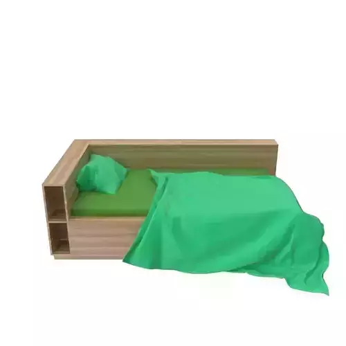 Bed d with cover 3D model