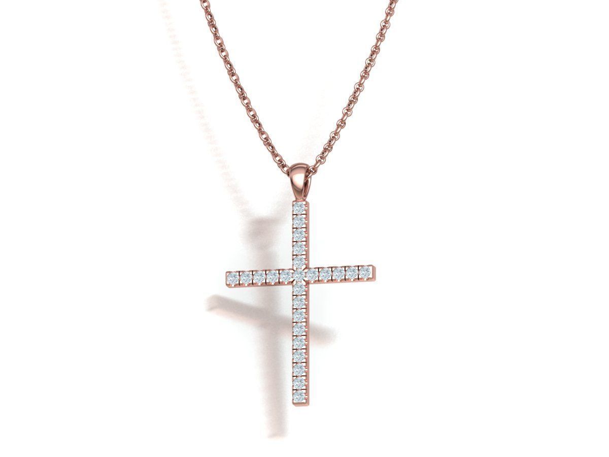 Diamond Cross Collection  30mm Cross Pendants Set of 3 Included _22