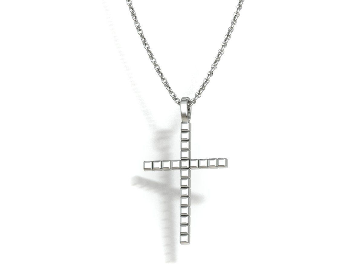 Diamond Cross Collection  30mm Cross Pendants Set of 3 Included _33