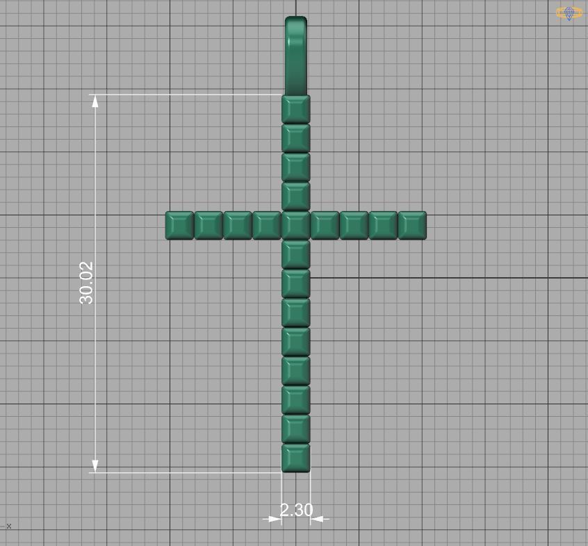 Diamond Cross Collection  30mm Cross Pendants Set of 3 Included _49