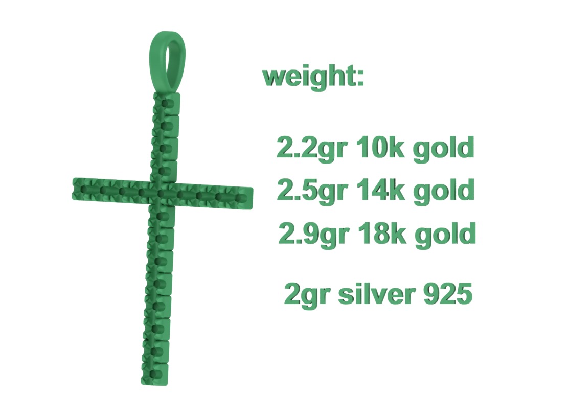 Diamond Cross Collection  30mm Cross Pendants Set of 3 Included _9