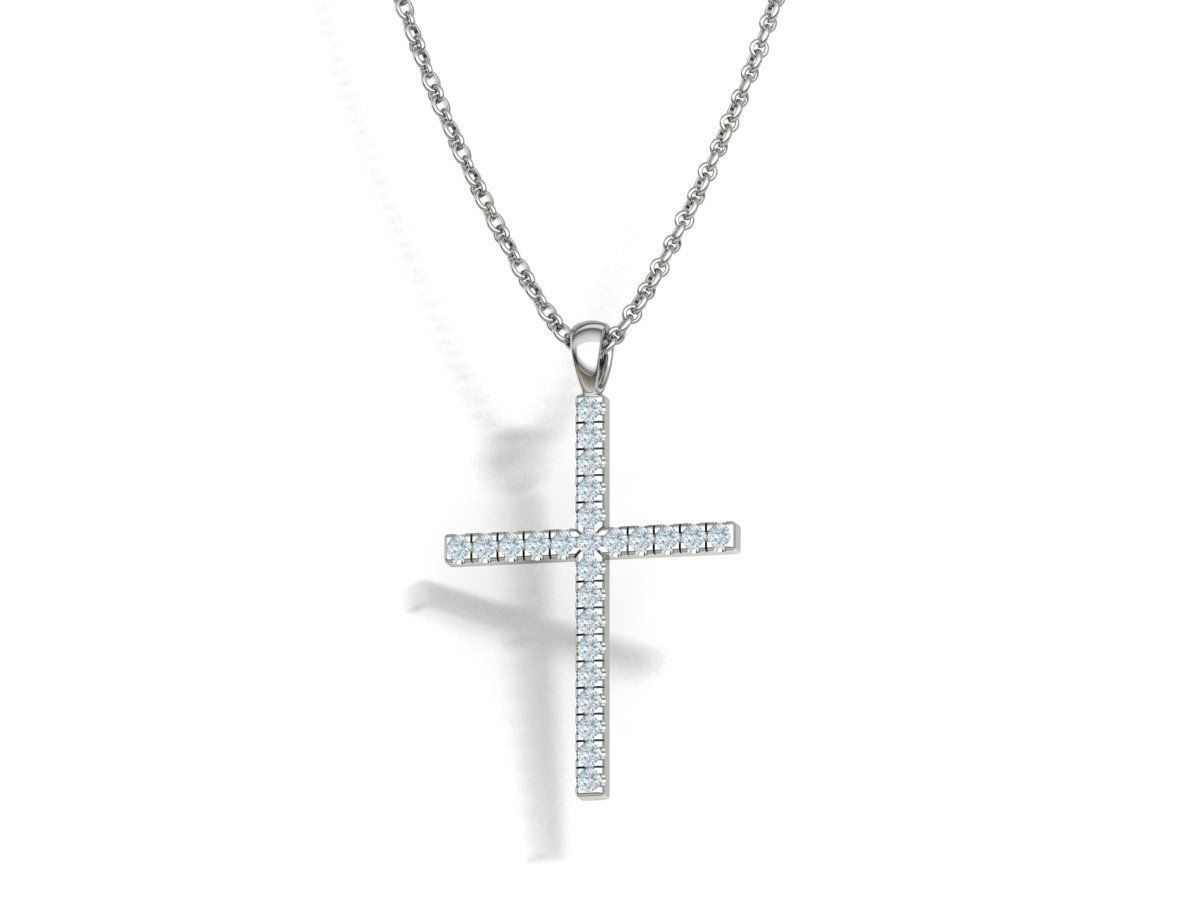 Diamond Cross Collection  30mm Cross Pendants Set of 3 Included _15