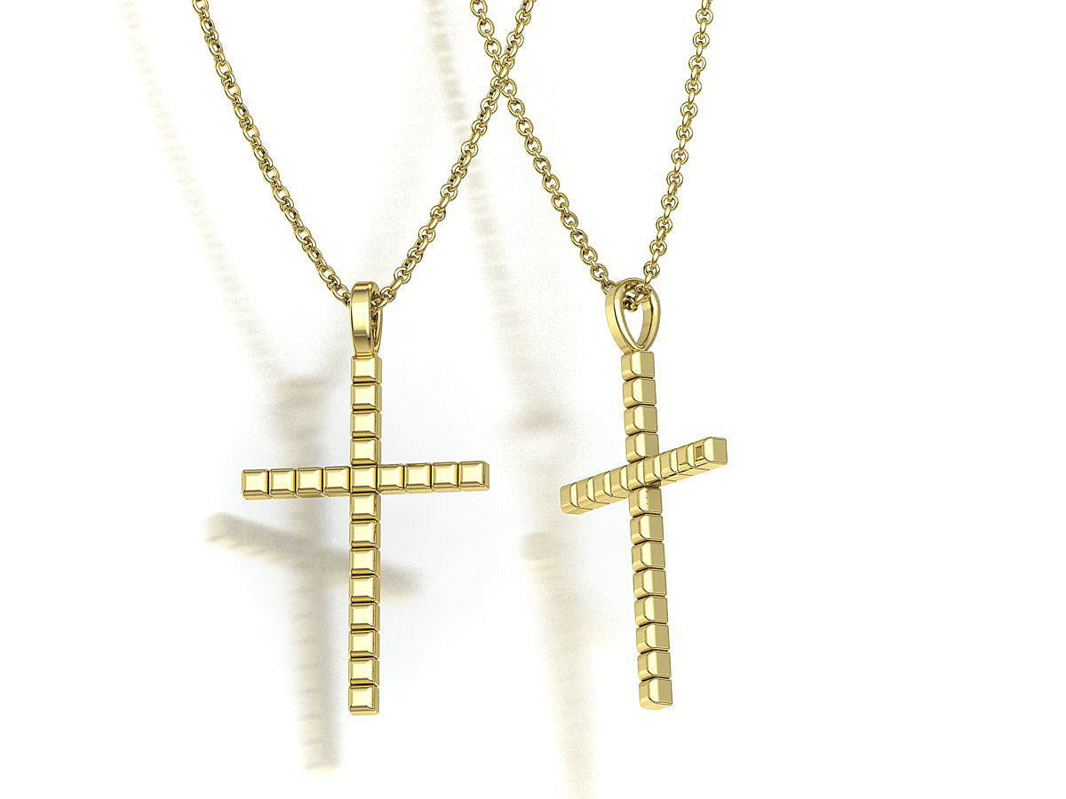 Diamond Cross Collection  30mm Cross Pendants Set of 3 Included _29